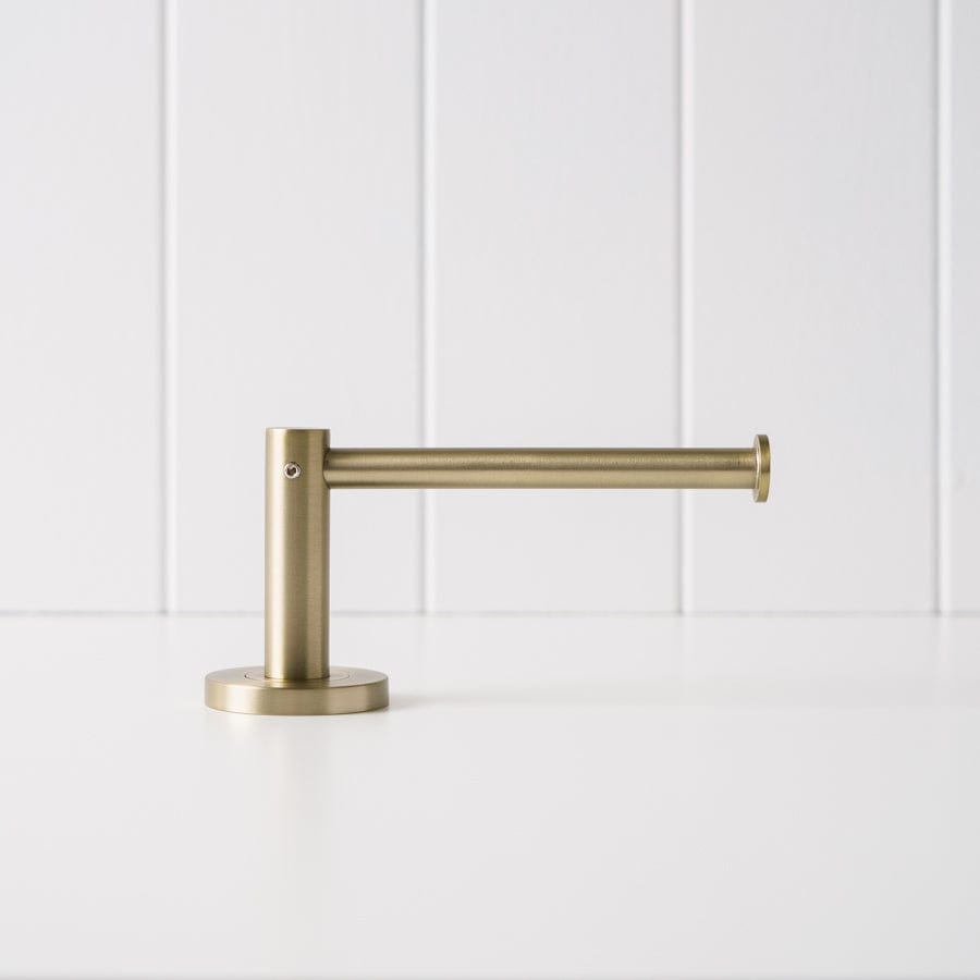 Brushed Nickel Toilet Paper Holder - Warm Modern Bathroom Accessory for Home & Office Use