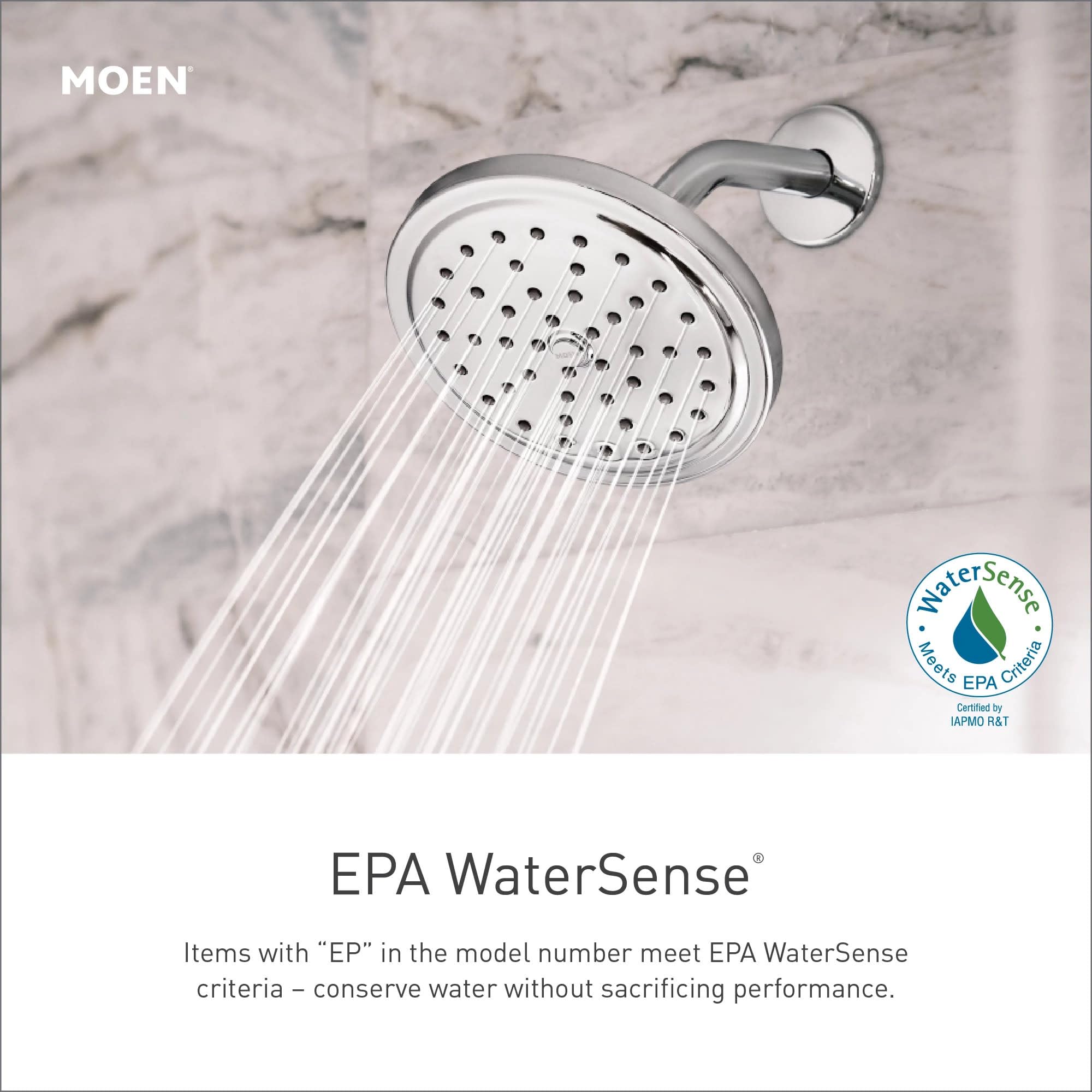 Moen Wynford Chrome Posi-Temp Tub and Shower Trim Kit with Eco-Performance, Valve Required (Model T4503EP) - Perfect for Bathroom Renovation and Modern Home Upgrade