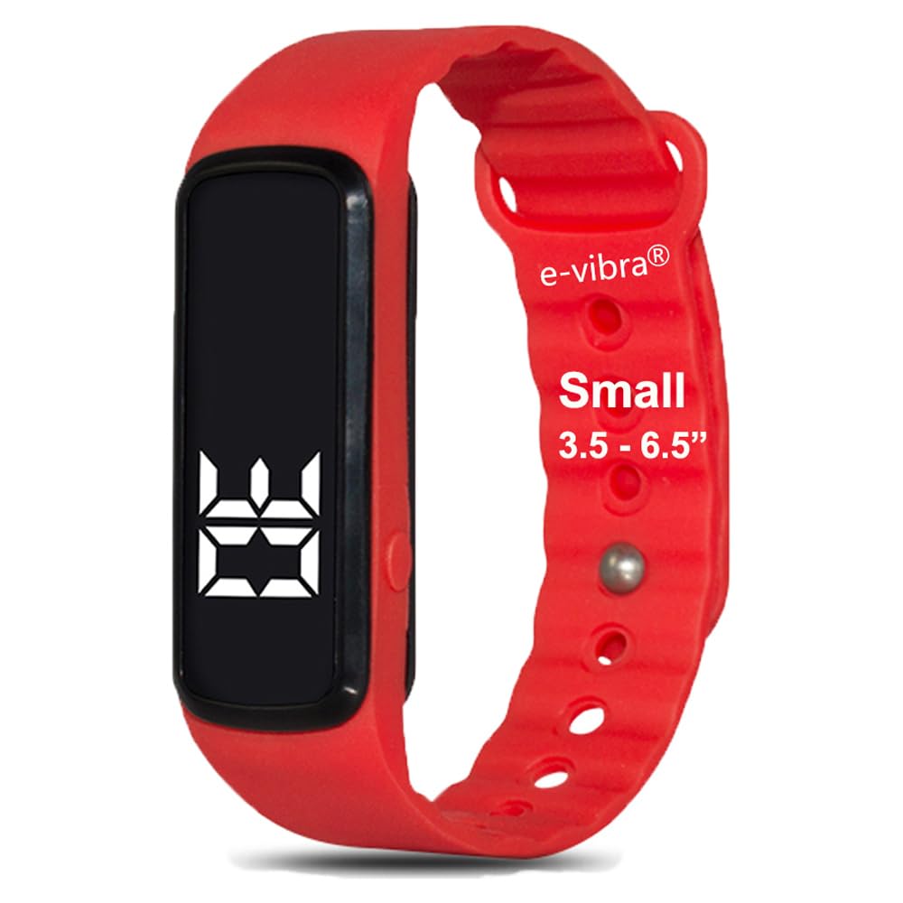 8 Alarm Vibrating Alarm Watch with Timer - Silent Medical Reminder Watch for Seniors & Medication - 8 Daily Vibrating Alarms (Red, Small) - Perfect for Nurses, Caregivers and Hearing Impaired