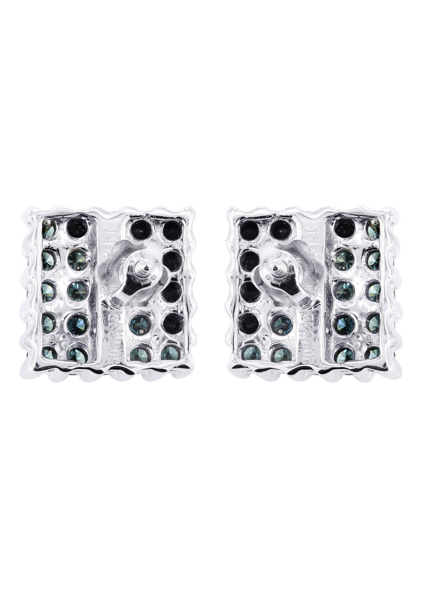 1.86 Carat Diamond Stud Earrings for Men in 14K White Gold – Perfect for Gifts, Weddings & Special Occasions