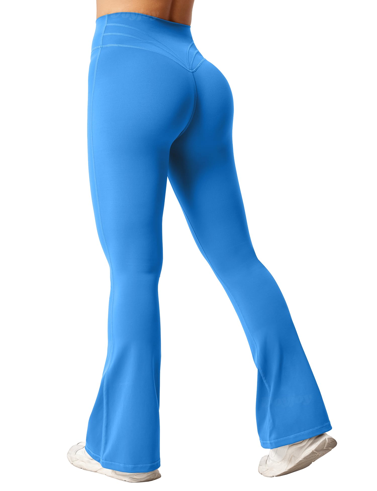 VOYJOY Women's High Waisted Bootcut Yoga Pants - Flare Leggings for Workout & Casual Wear - Butt Lifting Bell Bottom Leggings for Yoga, Gym & Everyday Fashion