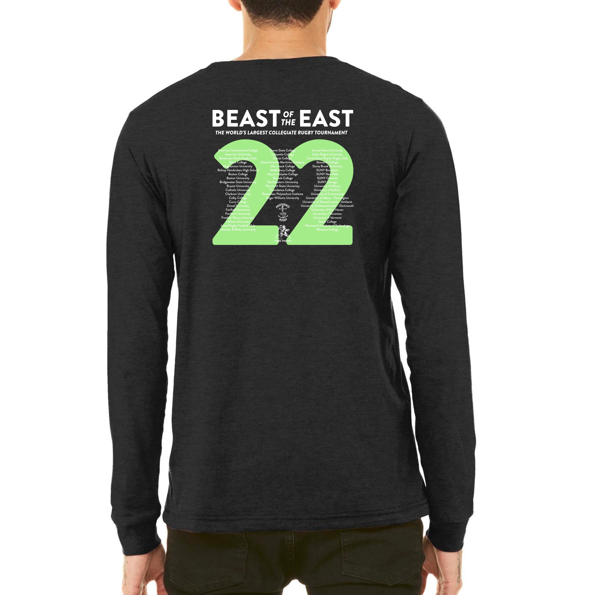 BOE 2022 Long Sleeve Rugby T-Shirt for Men - Durable & Comfortable Rugby Jersey for Training, Matches & Casual Wear