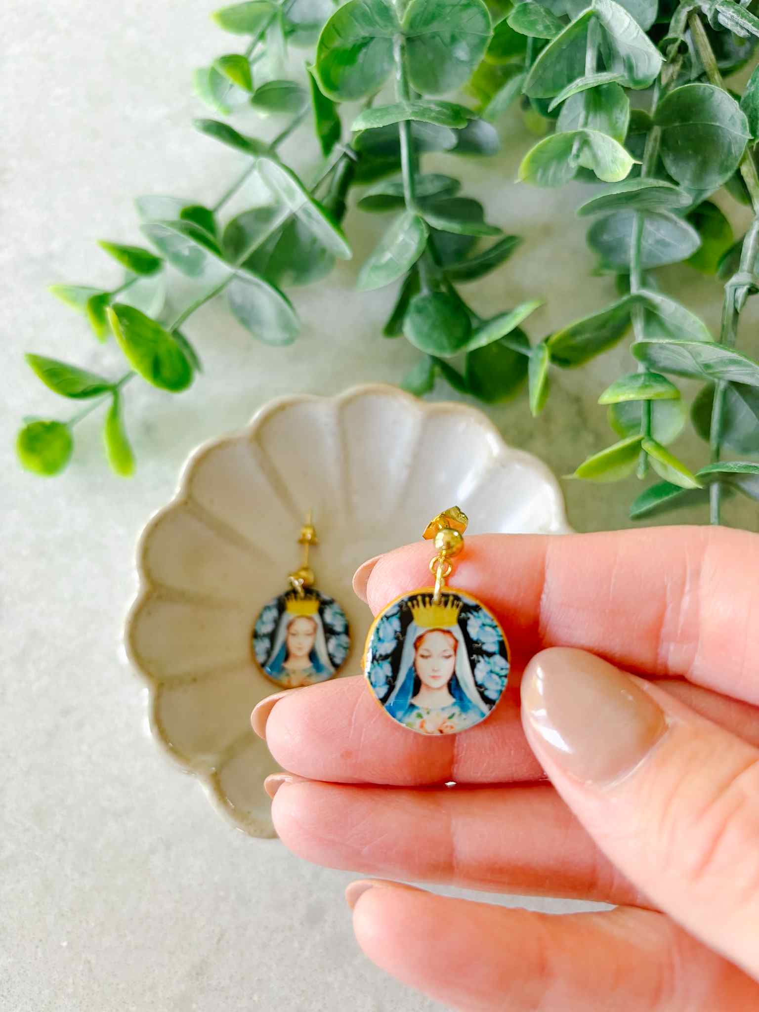 Handmade Queen Mary Earrings - Vintage Style Dangle Earrings for Women, Perfect for Weddings, Parties & Special Occasions