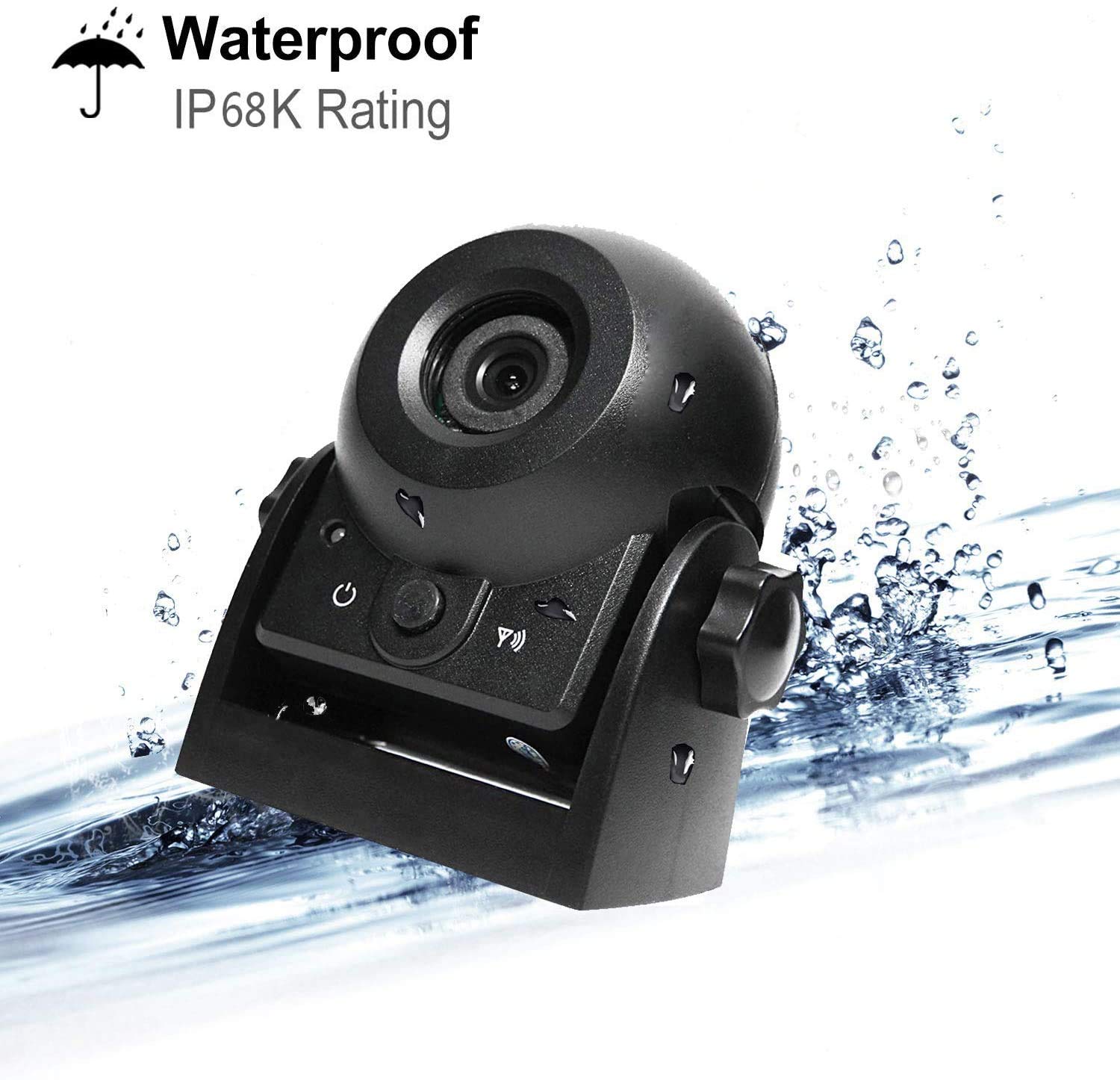 Wireless Magnetic Rear View Camera for Cars - Waterproof IP68, Smart APP Compatible with iPhone & Android, Night Vision Backup Camera for SUV, Van, Trailer - Perfect for Parking, Reversing & Night Driving Safety