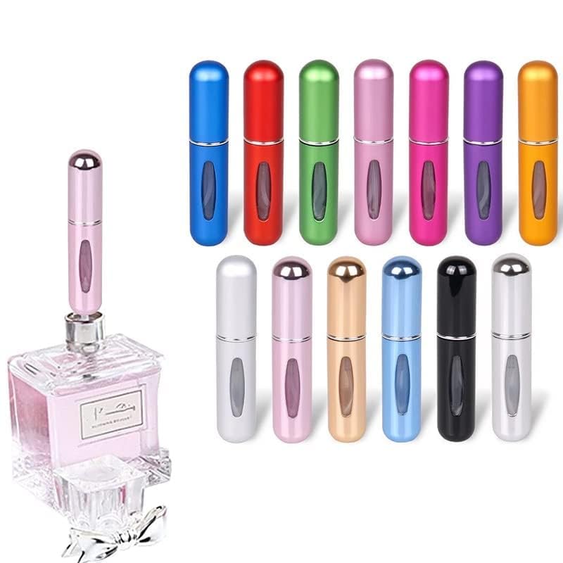 SCILLA Travel Mini Perfume Refillable Atomizer - Portable Empty Spray Bottle for Women & Men (3 Pack, Multicolor) | Perfect for Airplane Carry-On, Gym Bag & On-The-Go Fragrance Touch Ups