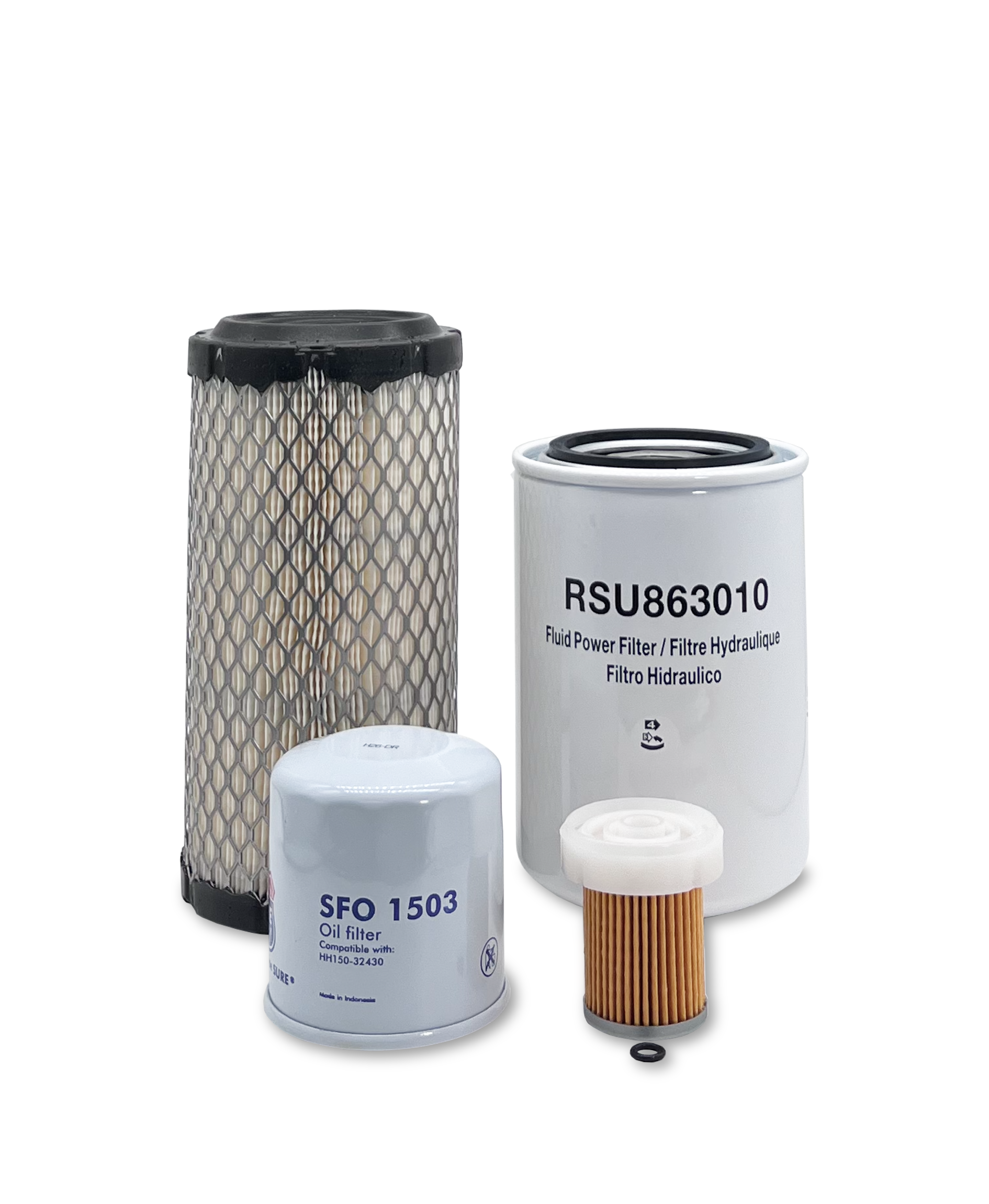 HERO® LS Tractor XJ2025H Maintenance Filter Kit - Air Oil Fuel Filters Replacement Parts for Tractor Maintenance | Compatible with LS XJ2025H Models | Farm Equipment Care & Tractor Service