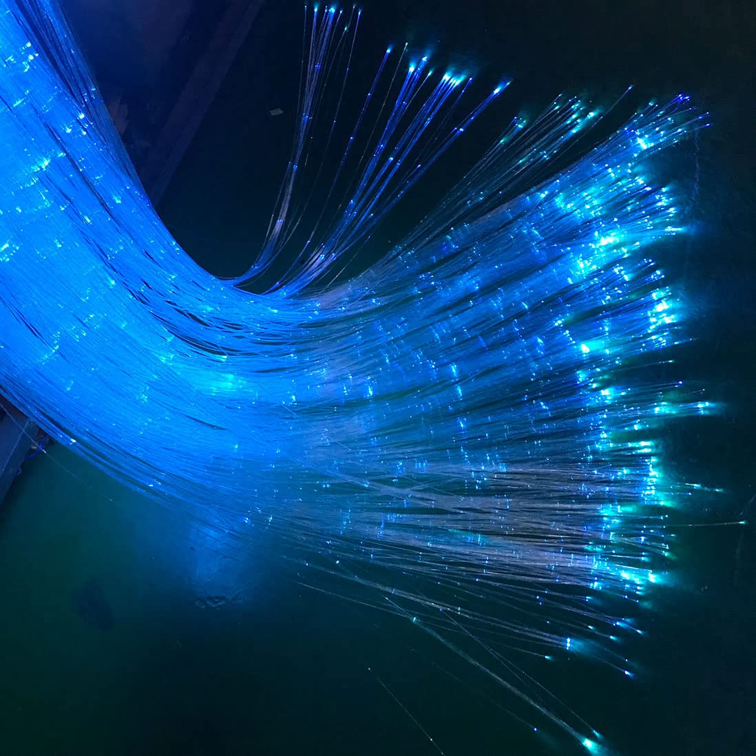 Ultra-Bright PMMA Plastic End Glow Optical Fiber Light - 0.029in Diameter, 8858ft Per Roll for DIY Star Ceiling, Car Headliner & Home Decoration - Perfect for Bedroom, Theater, and Party Lighting Effects