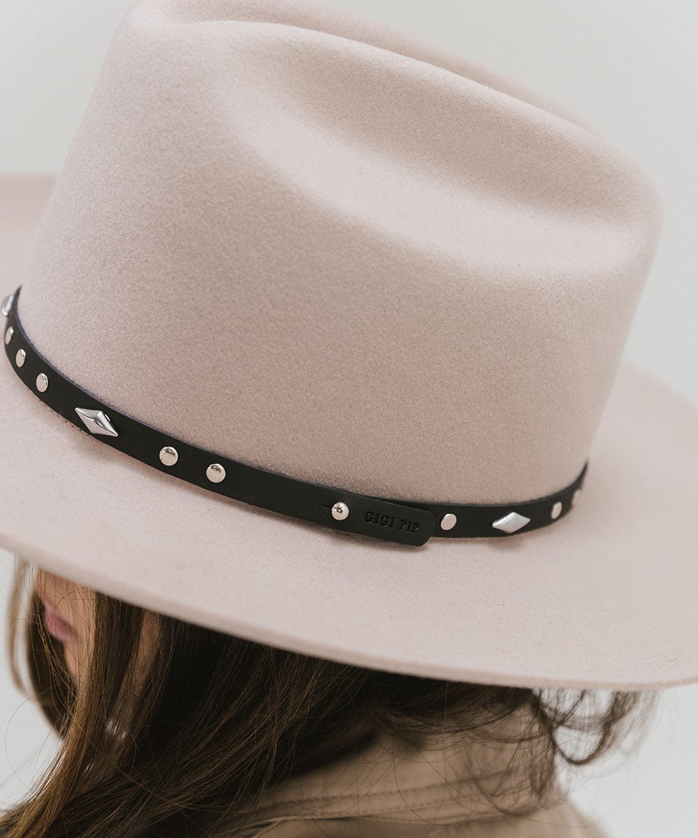 Studded Leather Hat Band for Cowboy Hats - Western Style Accessory for Rodeo, Music Festivals & Outdoor Events