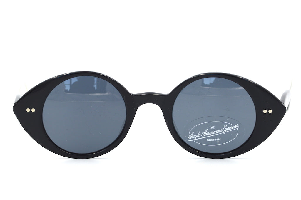 Anglo American Eyewear Hopper BLK - Stylish Black Sunglasses for Men & Women - Perfect for Outdoor Activities, Driving, and Beach Vacations