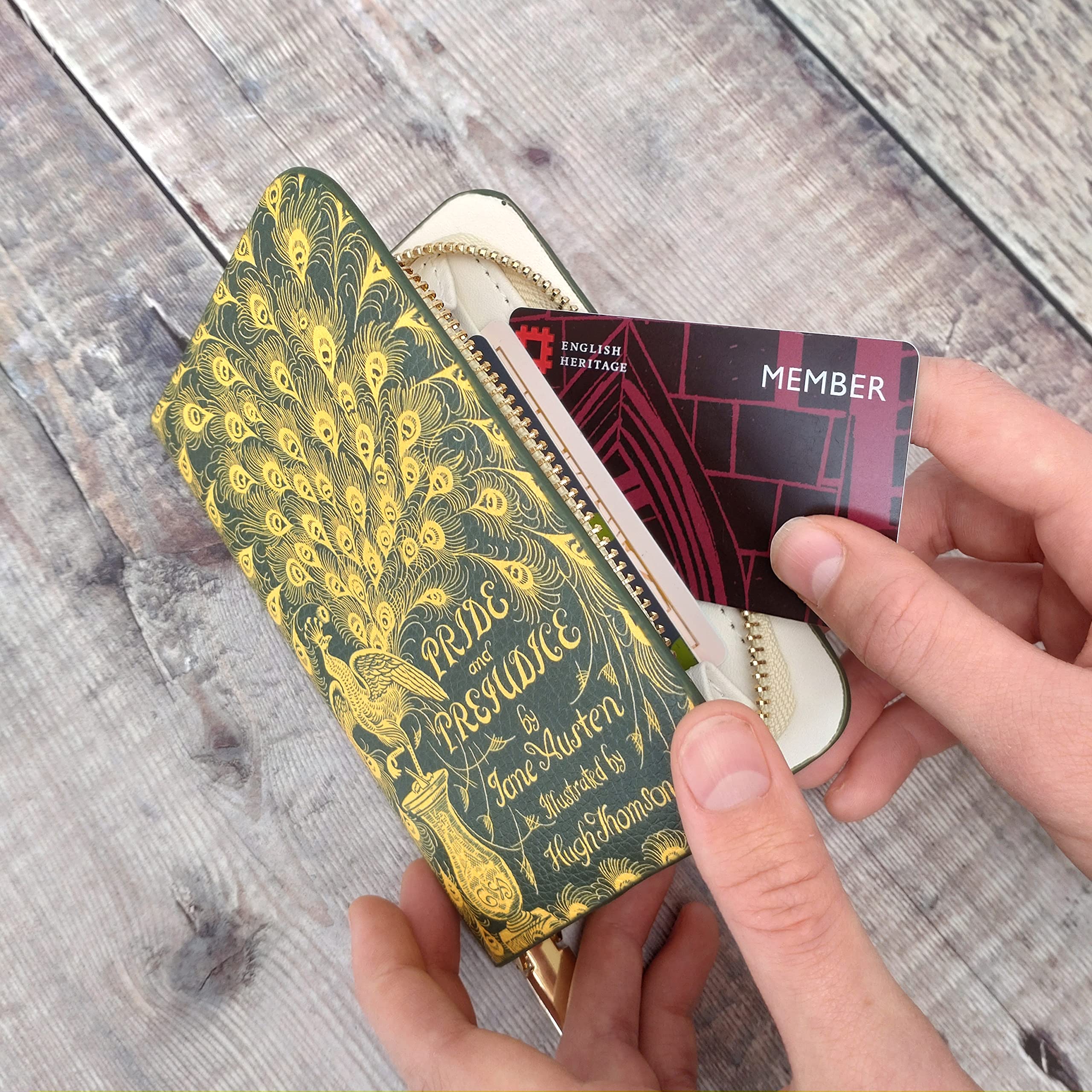ASVP Shop Pride and Prejudice Zipper Wallet - Book Lover Gift for Women | Jane Austen Inspired Book Wallet Clutch | Perfect for Valentines Day, Birthday & Bookish Gifts | Great for Reading, Travel & Everyday Use