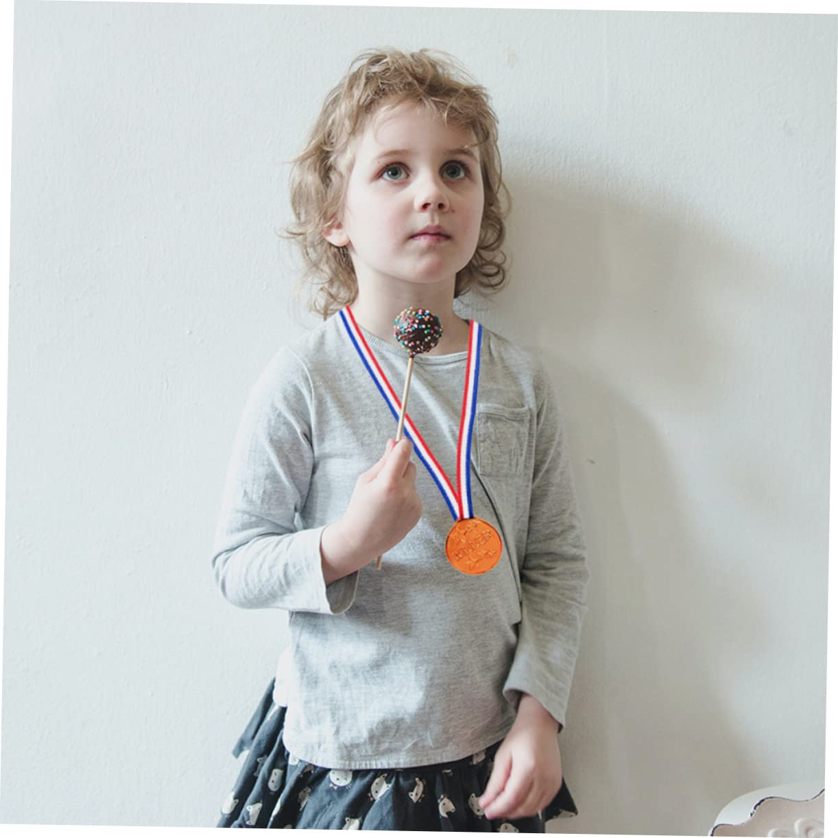 KITANDOVE 15pcs Plastic Gold Sports Medals - Award Trophies for Kids, Winner Prizes for Competitions, Games, and School Events - Perfect for Track Meets, Soccer Tournaments, and Birthday Party Rewards