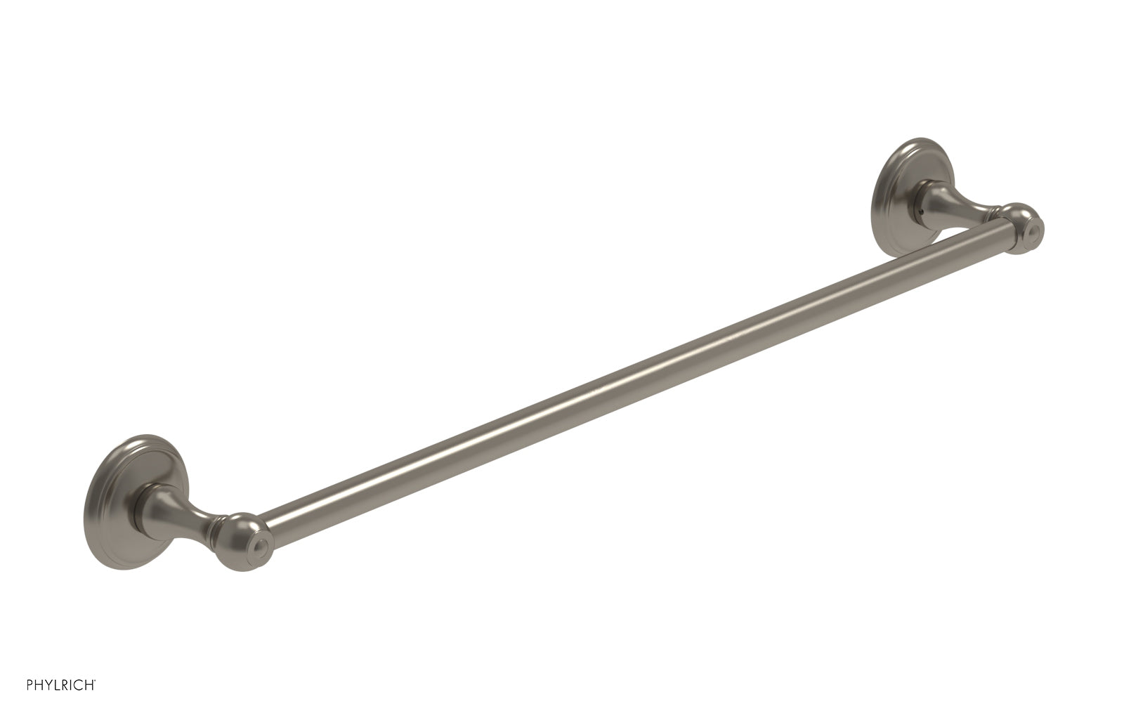 3RING 24-Inch Brushed Nickel Towel Bar - Heavy Duty Bathroom Towel Rack for Kitchen, Bathroom, and Laundry Room - KGB70