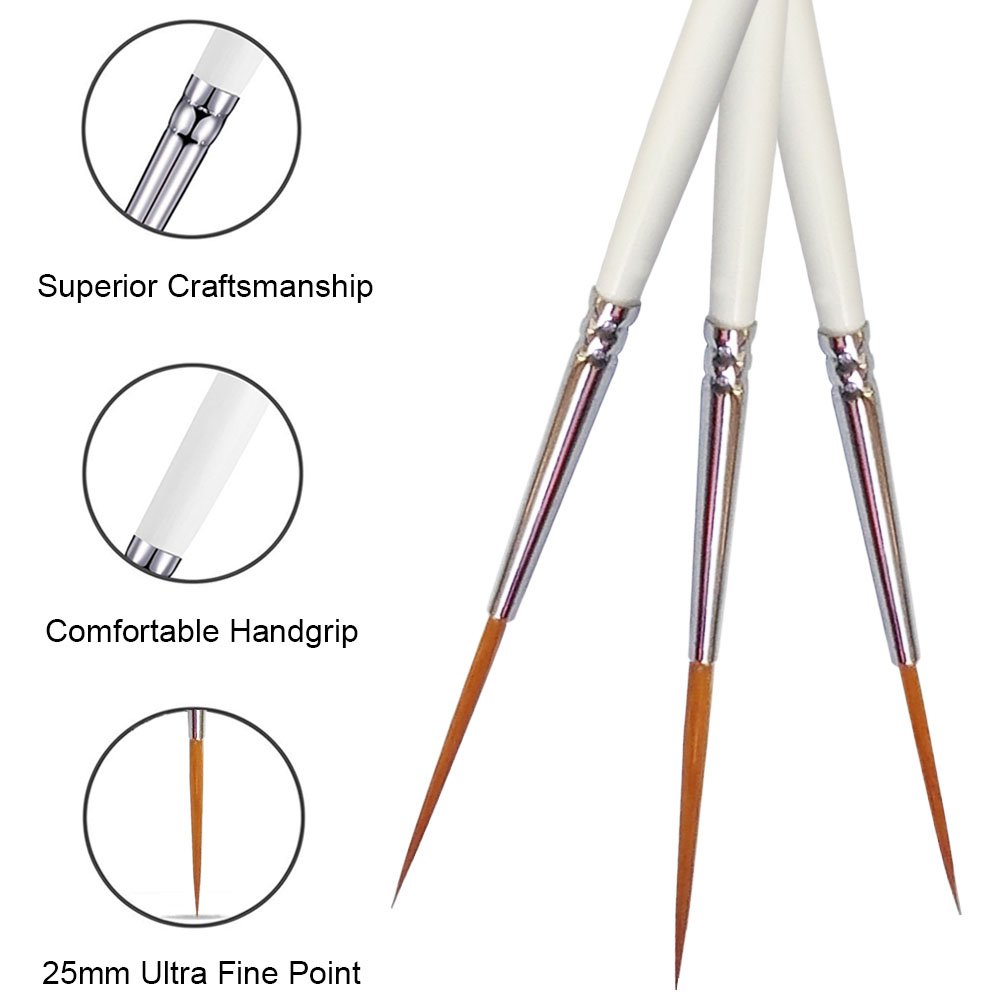 Afantti 18 Pcs Professional Paint Brush Set - Fine Detail Micro Mini Artist Brushes for Acrylic, Oil, Watercolor Painting - Perfect for Canvas, Wood, Ceramic & DIY Art Projects
