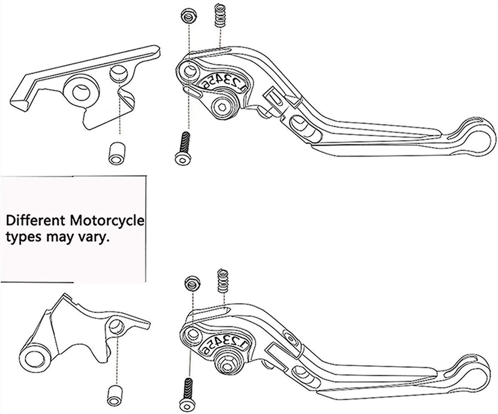 Honda VFR800 VTEC CNC Motorcycle Clutch & Brake Lever Set (2002-2008) - Durable Grip Handles for Smooth Shifting & Braking - Perfect for Street Riding & Performance Upgrades