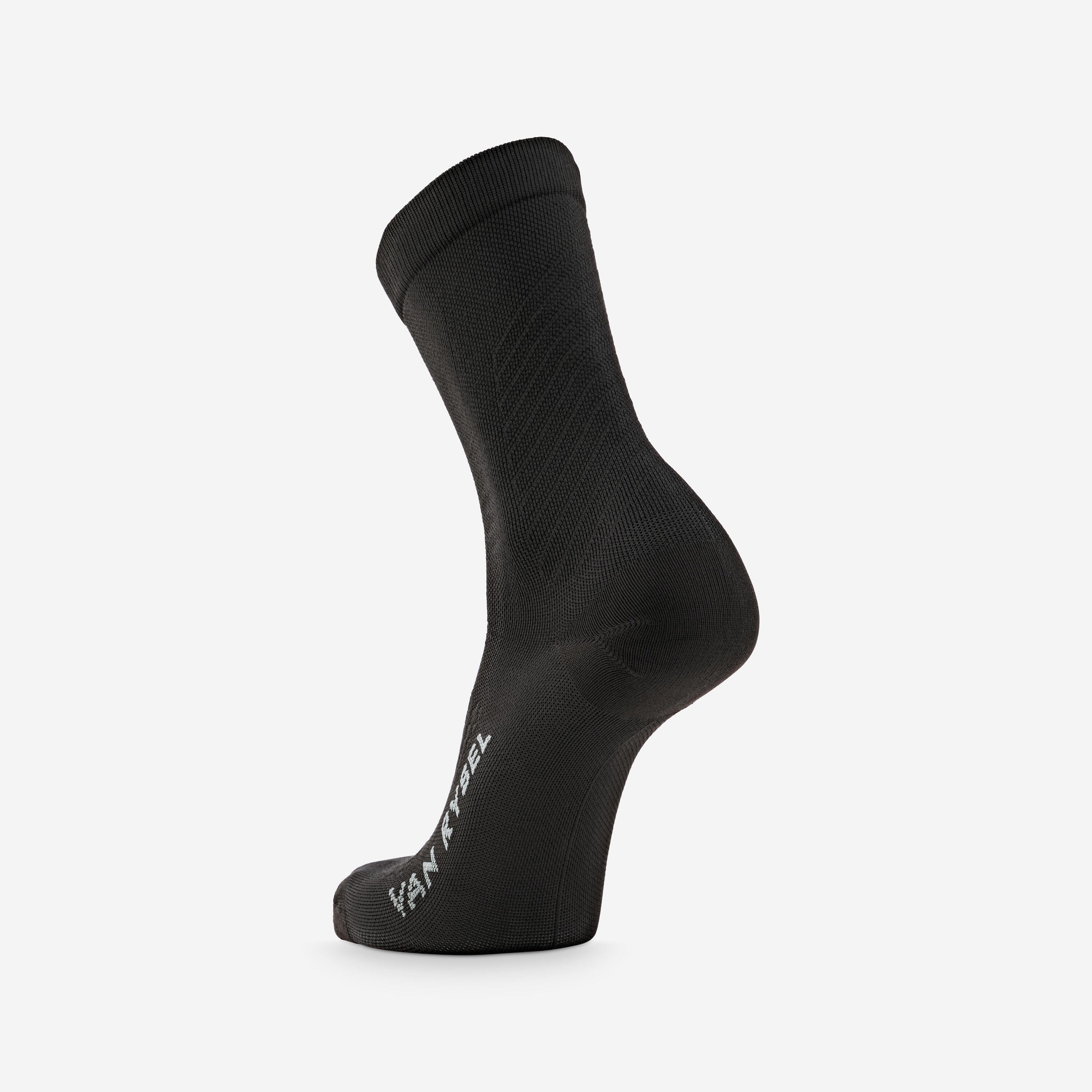 Van Rysel 900 Mid Cut Cycling Socks for Men & Women - Breathable Cushioned Bike Socks for Road Cycling, Mountain Biking & Indoor Training