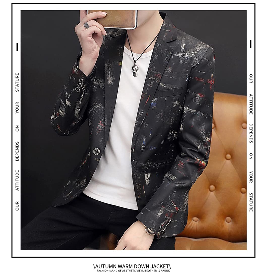 Stylish Men's Printed Suit Jacket - Formal Blazer for Parties & Business Events | Perfect for Weddings, Prom, Office & Special Occasions