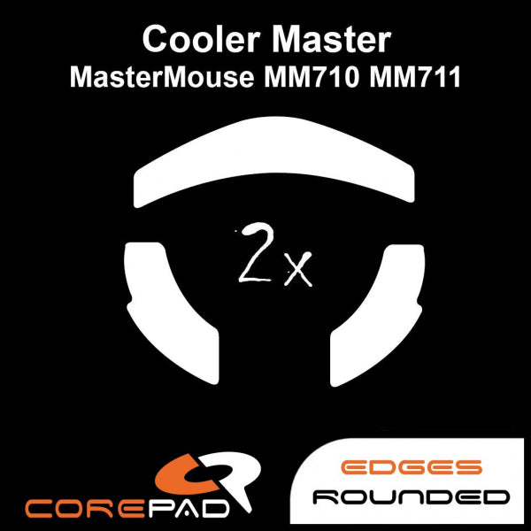 Corepad Skatez Mouse Feet for Cooler Master MM710 & MM711 - Ultra Smooth Gliding Gaming Mouse Skates for Esports & FPS Gaming