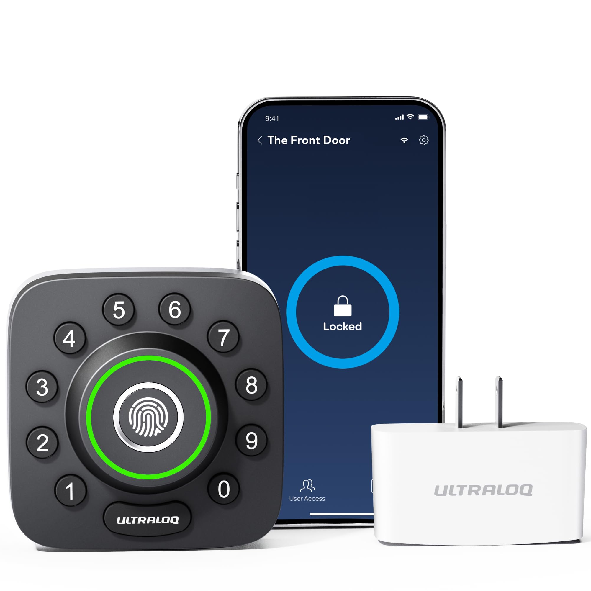 Ultraloq U-Bolt Pro WiFi Smart Door Lock - Keyless Entry Deadbolt with Remote Access, Auto Unlock/Lock & Share Codes - Perfect for Homes, Apartments & Vacation Rentals
