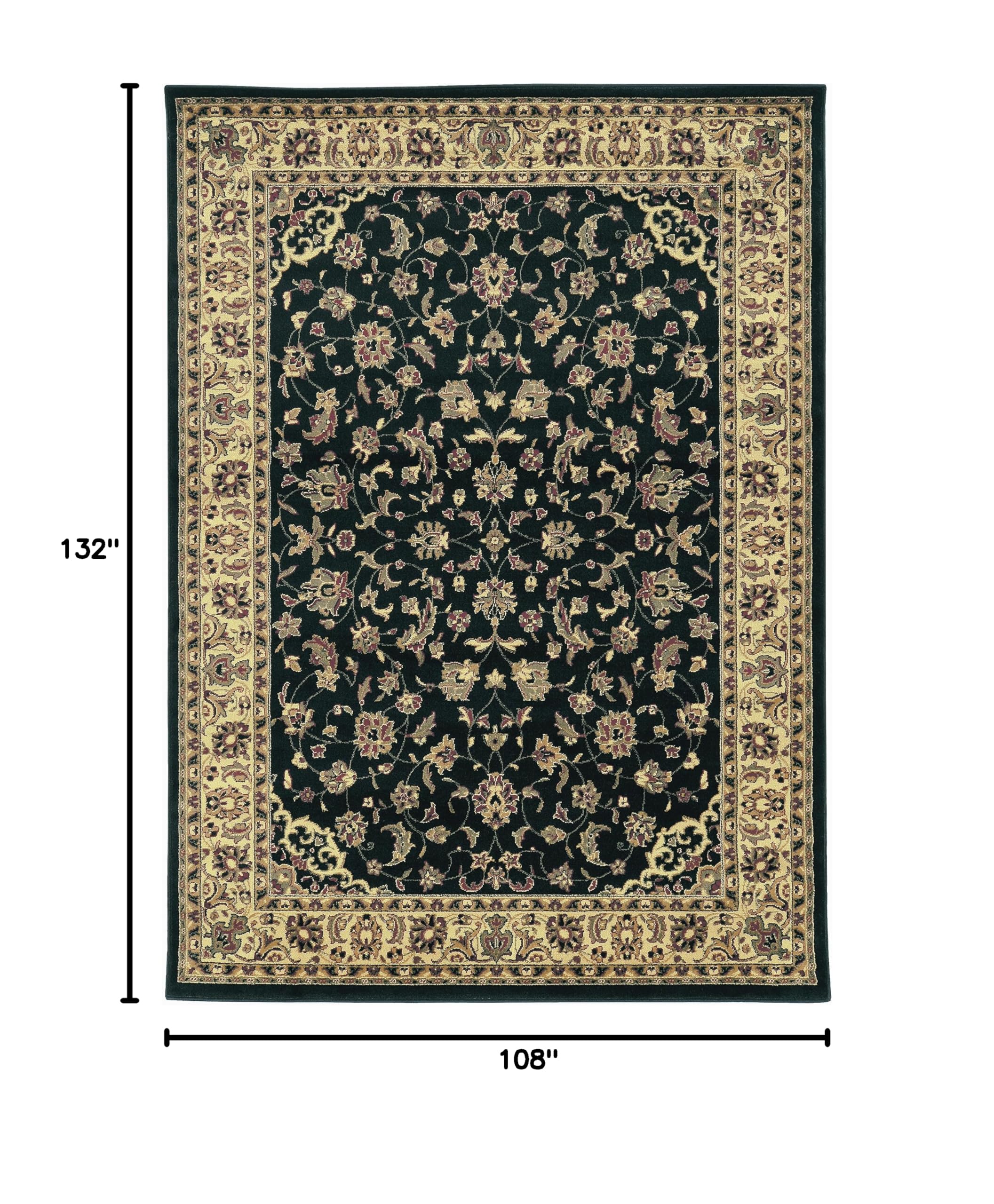 Premium Black Décor Direct Area Rug 7'9