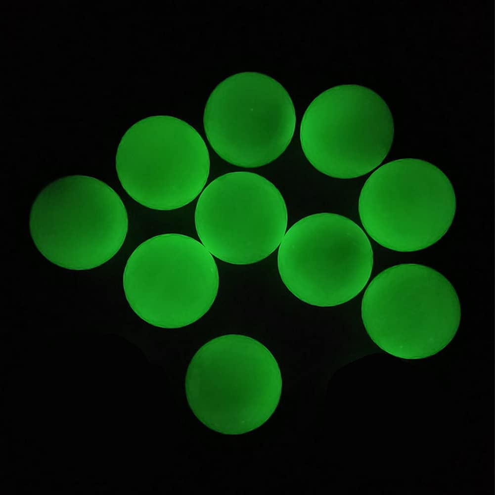 Glow in The Dark Golf Balls - 12 Pack Fluorescent Luminous Golf Balls for Night Practice | No LED, Rechargeable with UV Light (Lasts 20-30 Minutes) | Perfect for Night Golf, Backyard Practice & Glow-in-the-Dark Games