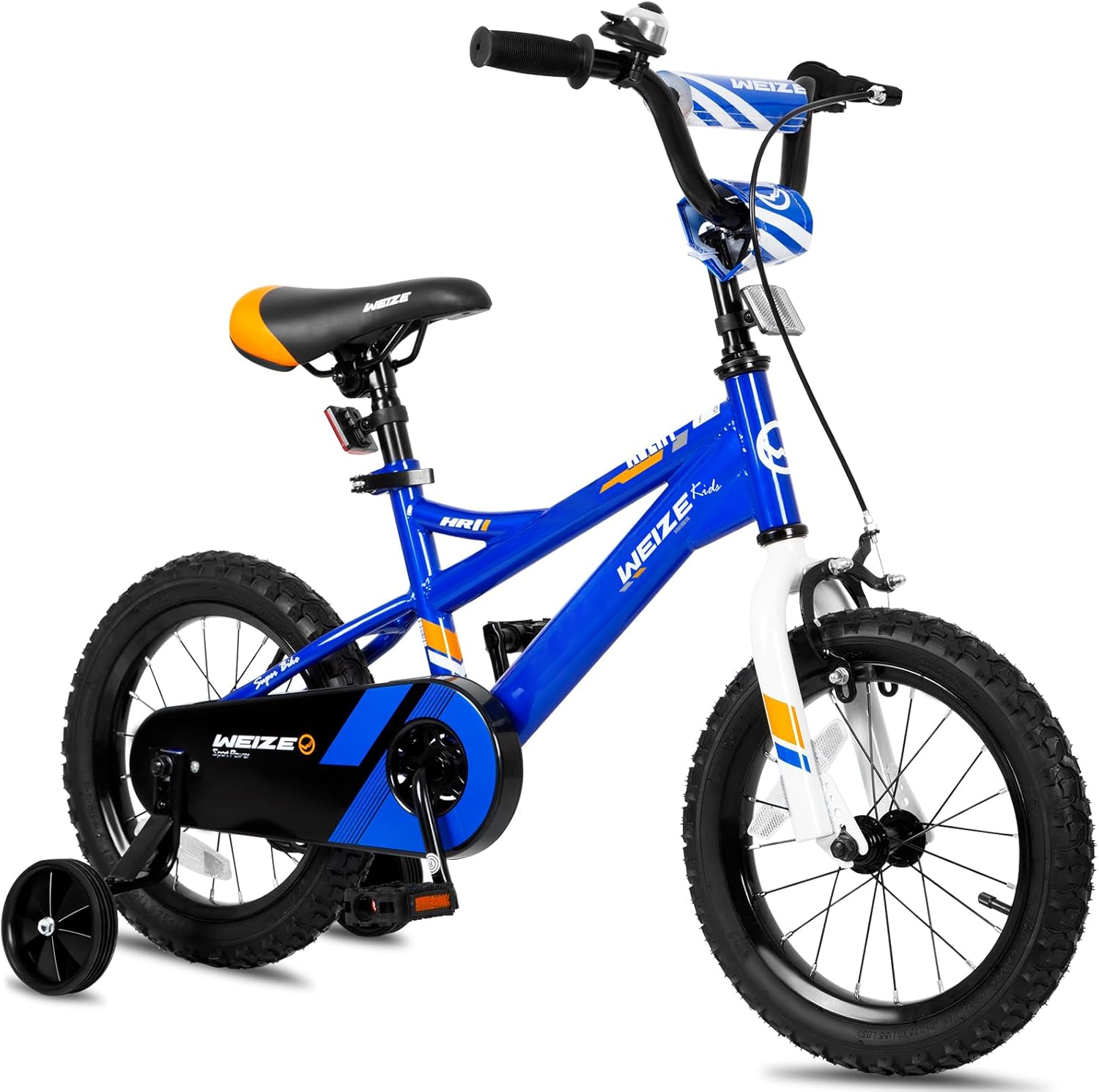 WEIZE 14 20 Inch Kids Bike for Boys & Girls Ages 3-12 Years | Children's Bicycle with Coaster Brake | Height 35-60 Inch | Blue | Perfect for Neighborhood Rides & Outdoor Adventures