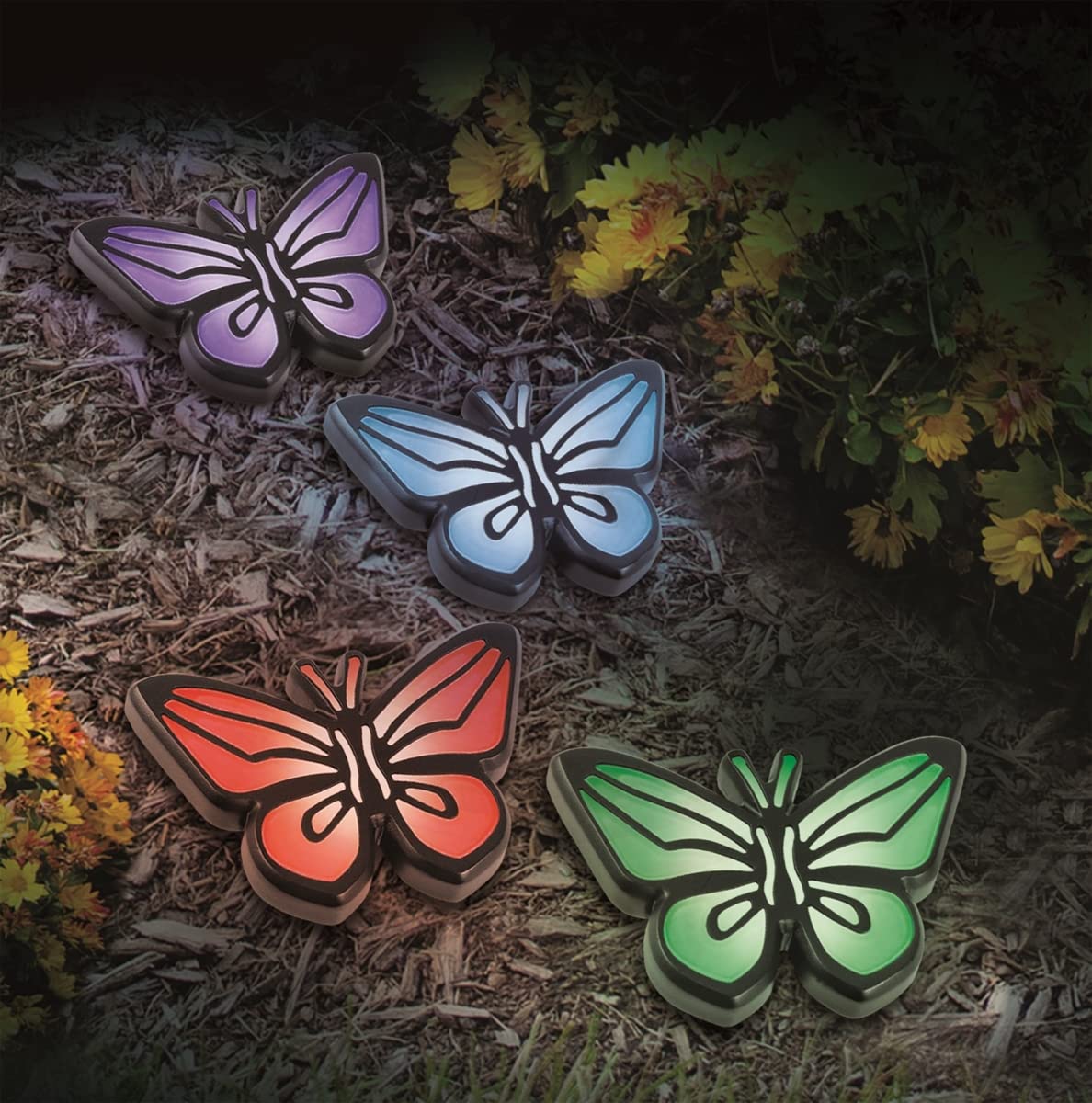 Solar Butterfly Lights Outdoor - Waterproof Solar Powered Garden Decor for Yard, Patio, Lawn - Romantic LED Fairy Lights for Wedding, Party, Backyard Decoration
