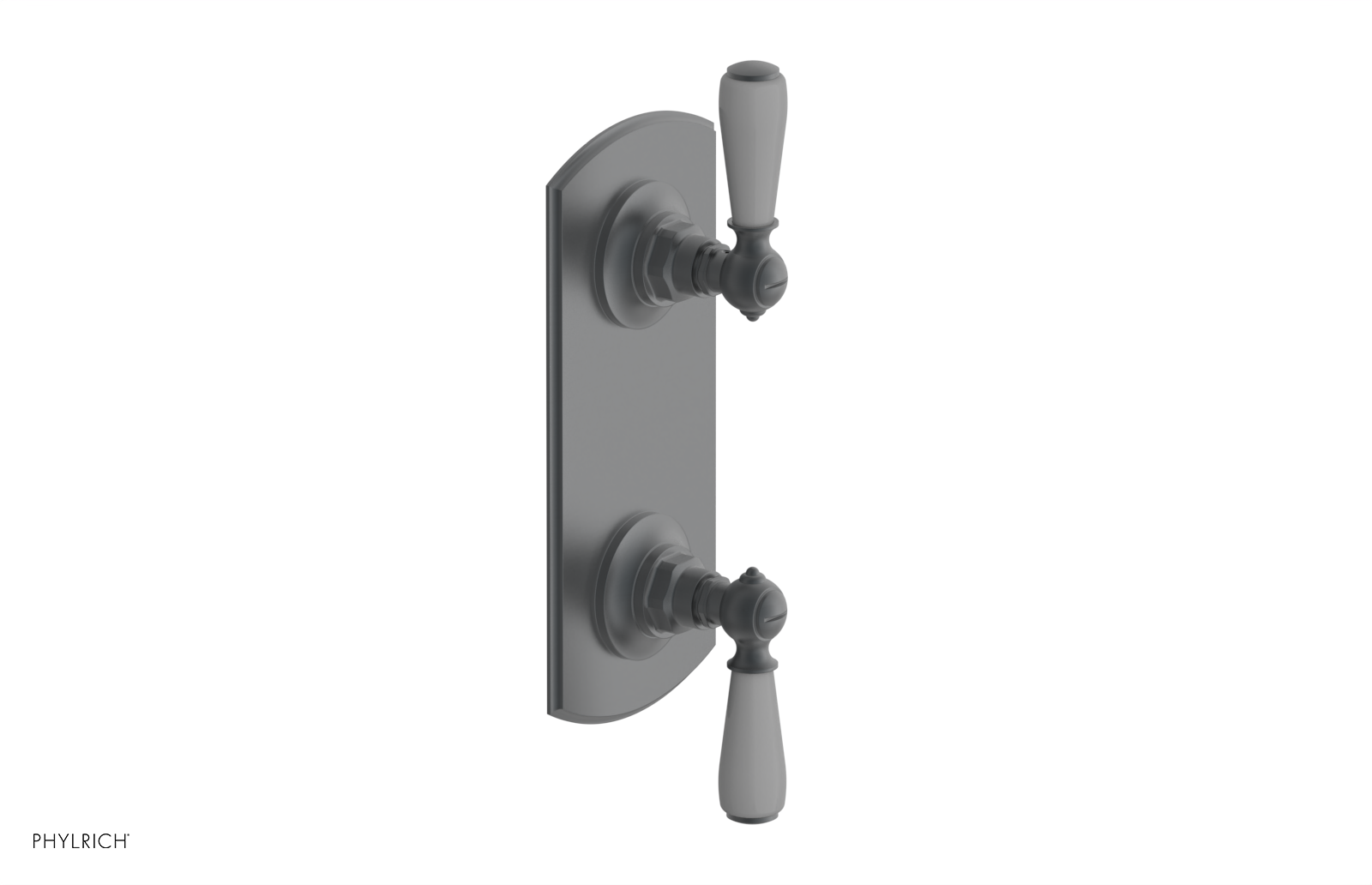 Jamestown Thermostatic Shower Valve with Volume Control & Diverter - Grey Accented Bathroom Fixture for Modern Home Renovation