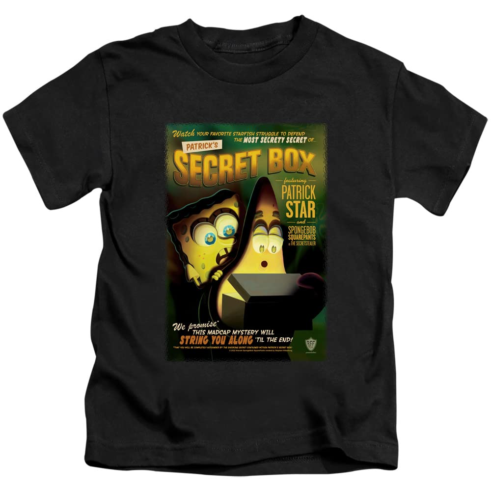 SpongeBob Patrick's Secret Box Graphic T-Shirt for Kids & Teens | Unisex Youth Cartoon Tee | Fun Casual Wear for School & Play