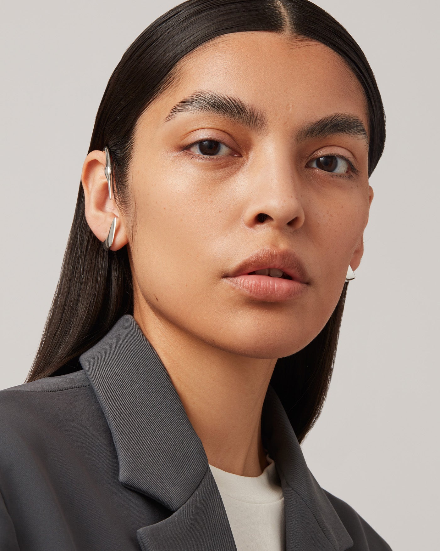 Lisieux Ear Cuff & Stud Set - Trendy Cartilage Earrings for Women, Minimalist Gold Hoop Ear Cuff with Stud - Perfect for Parties, Date Nights & Everyday Wear