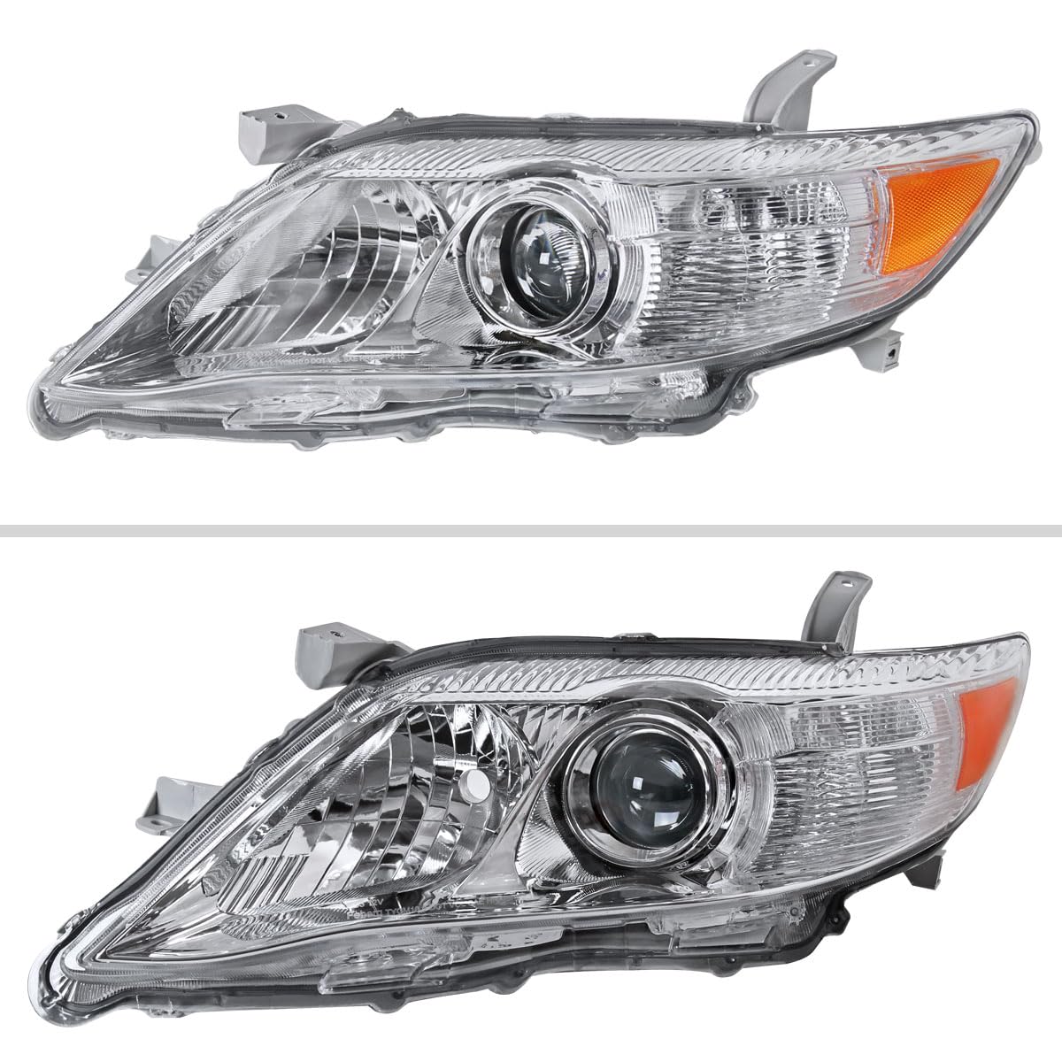 Toyota Camry 10-11 Clear Lens Projector Headlights - High Performance LED Headlight Assembly Kit for Improved Night Visibility | Perfect for Daily Commuting & Road Trips