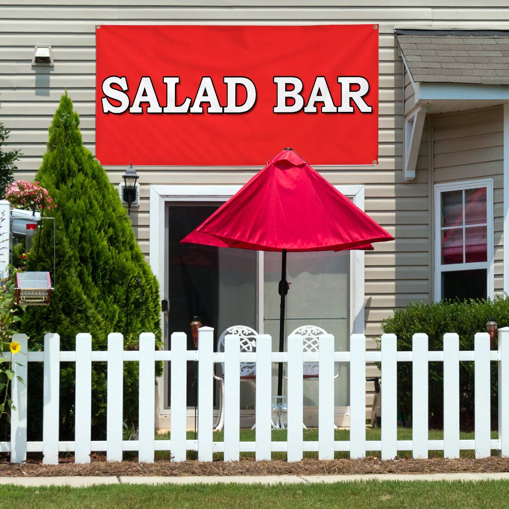 16x40 Inch Vinyl Banner - Weatherproof Outdoor Sign for Restaurants & Food Fairs