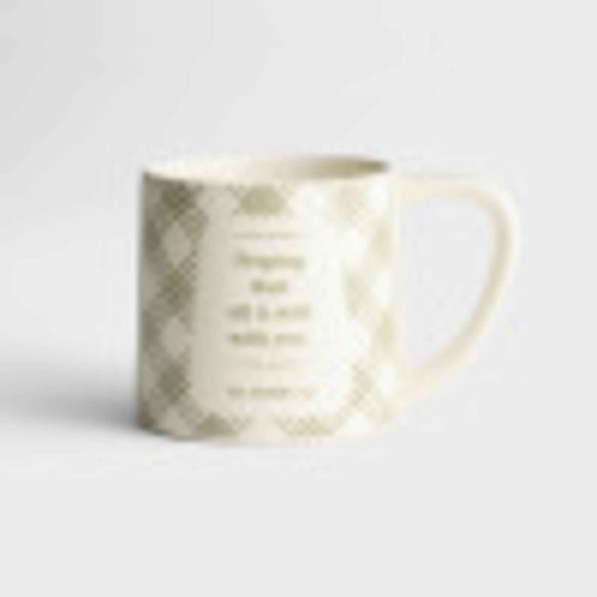 DaySpring It Is Well with My Soul 14 oz Ceramic Coffee Mug - Inspirational Green Christian Gift for Daily Devotion, Bible Study & Comforting Tea Time