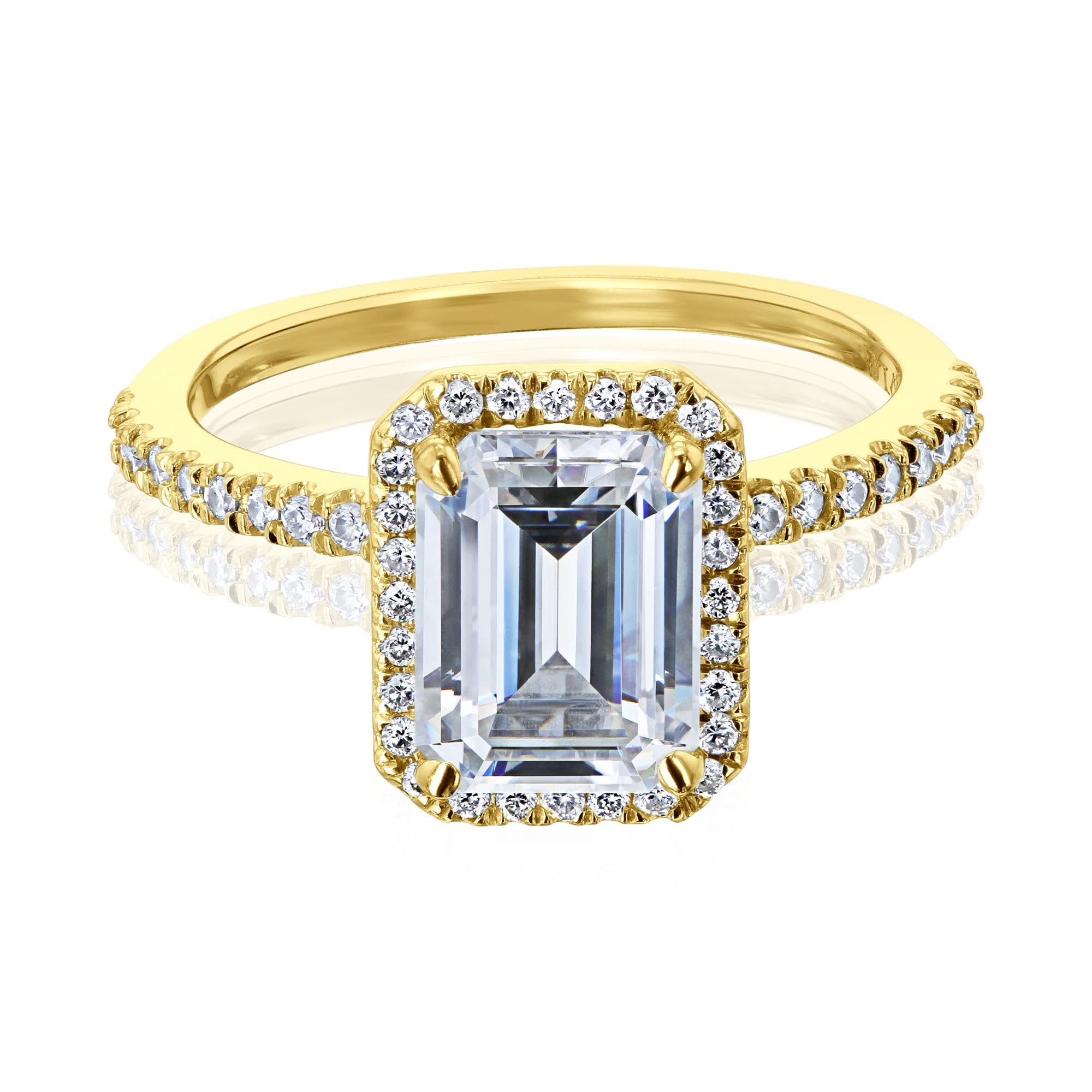 Kobelli 2 Carat Total Weight Emma Moissanite & Lab Grown Diamond Engagement Ring (DEF/VS) - Perfect for Proposals, Weddings & Anniversary Gifts