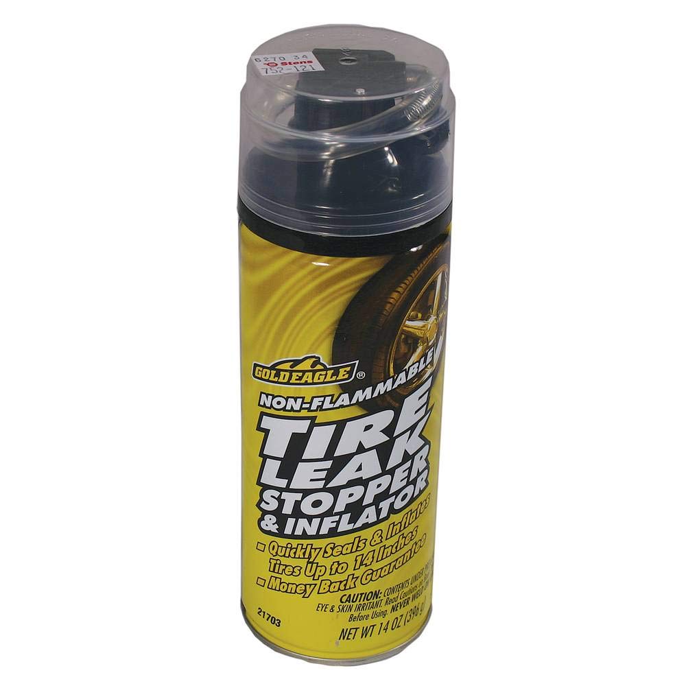 Gold Eagle 21703 Non-Flammable Tire Repair Sealant and Inflator - 14 oz - Quick Fix for Flat Tires, Emergency Roadside Assistance, Car & Truck Tire Maintenance