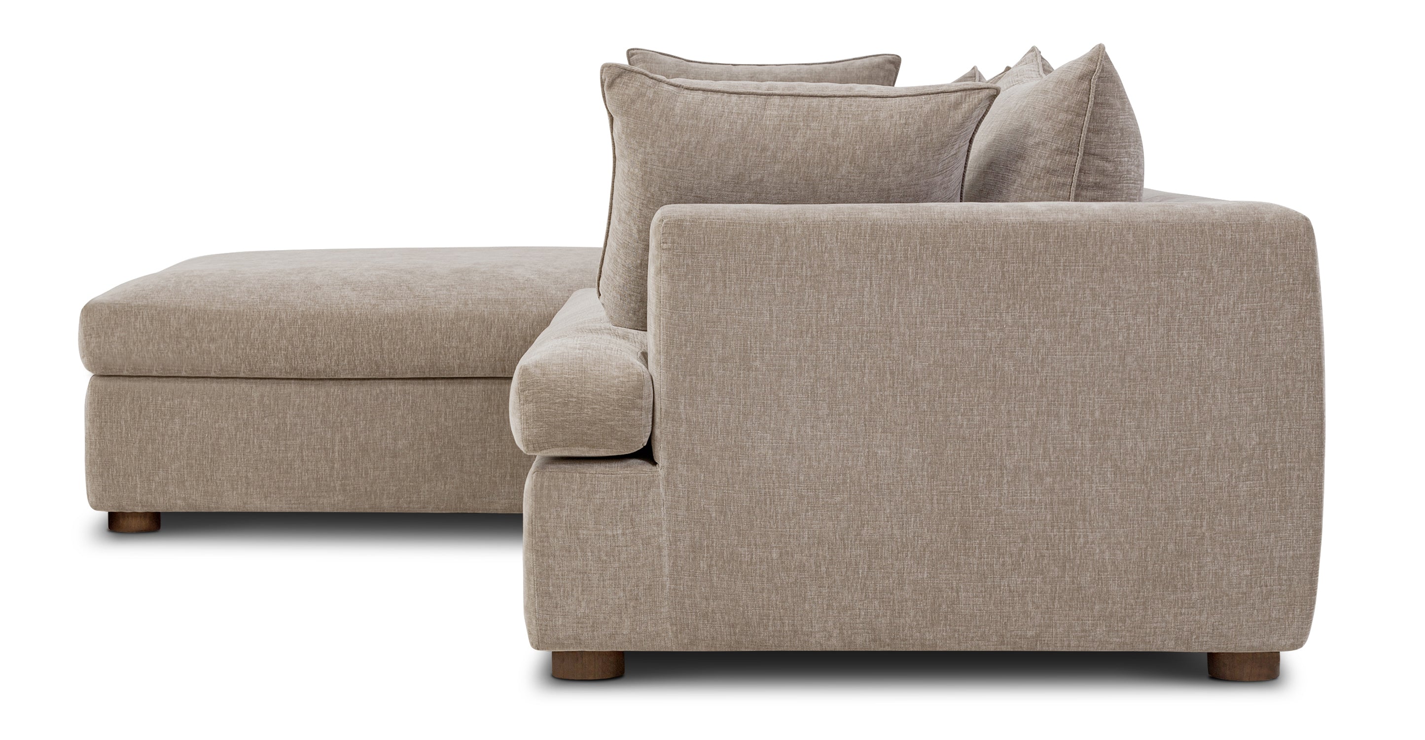 Milo Left Facing Sectional Sofa with Storage | Modern L-Shaped Couch for Living Room | Perfect for Small Spaces & Family Gatherings
