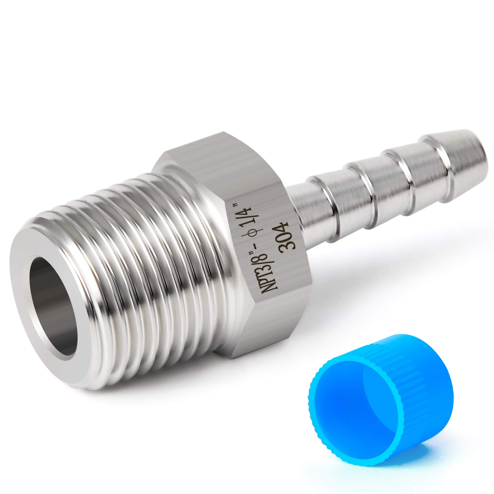 TAISHER 2PCS 304 Stainless Steel Air Hose Fittings - 1/4