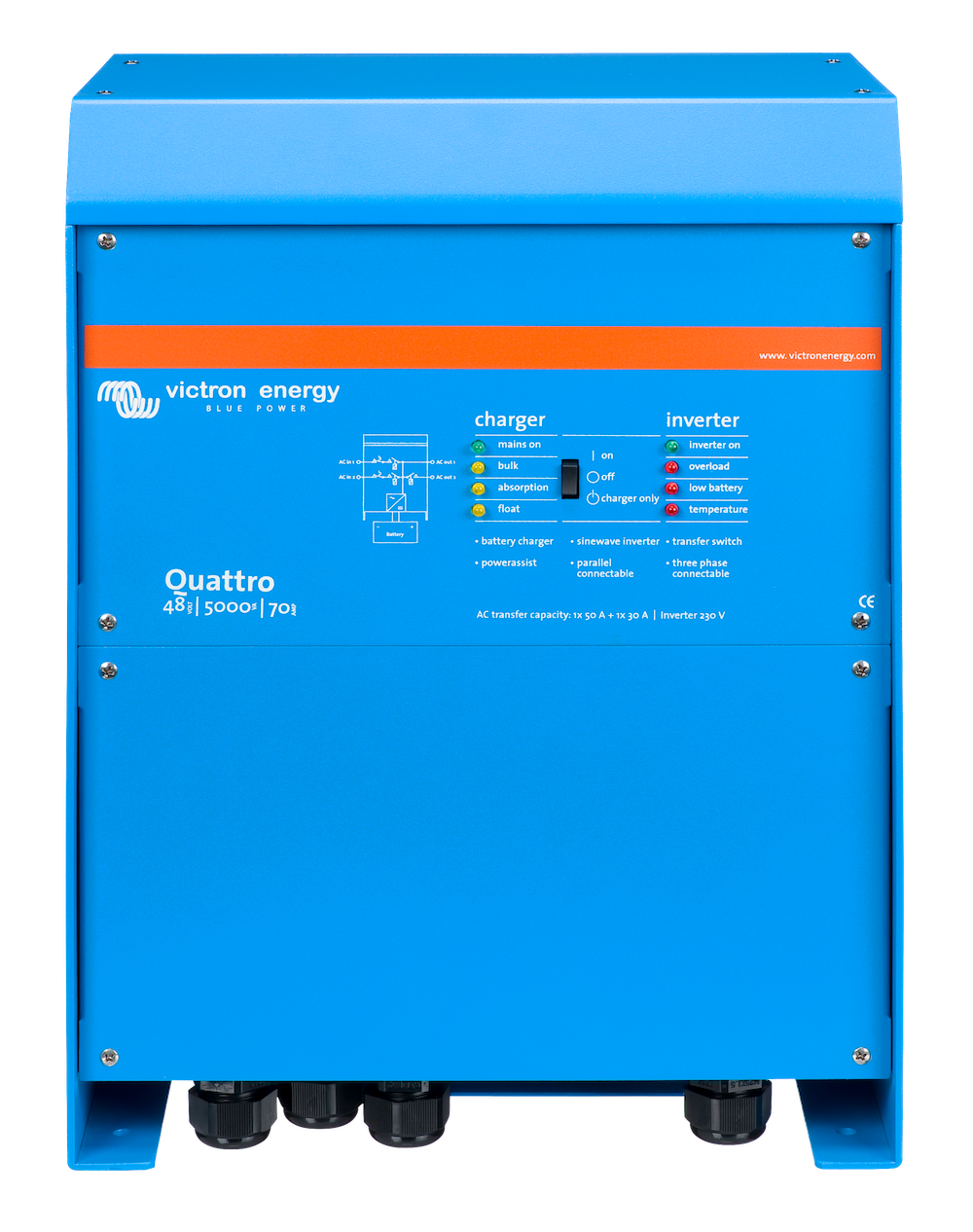 Quattro 48/5000/70 100/100 - High Performance Air Tank for Paintball & Airsoft - Perfect for Outdoor Sports and Tactical Games