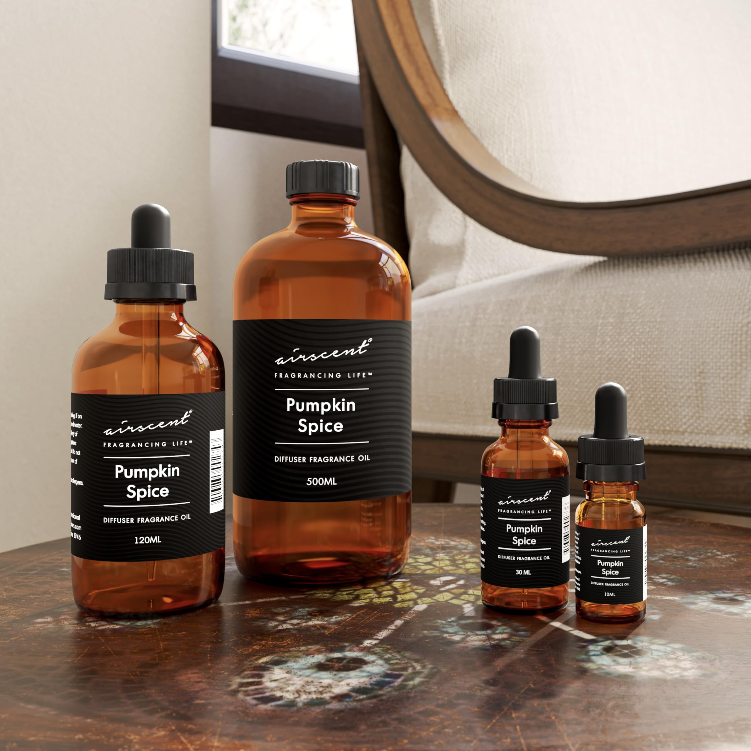 Pumpkin Spice Essential Oil Diffuser Blend - 10mL Aromatherapy Oil for Humidifiers & Air Fresheners | Fall Scented Home Fragrance Oil for Relaxation & Stress Relief | Perfect for Autumn Decor, Cozy Evenings & Holiday Ambiance
