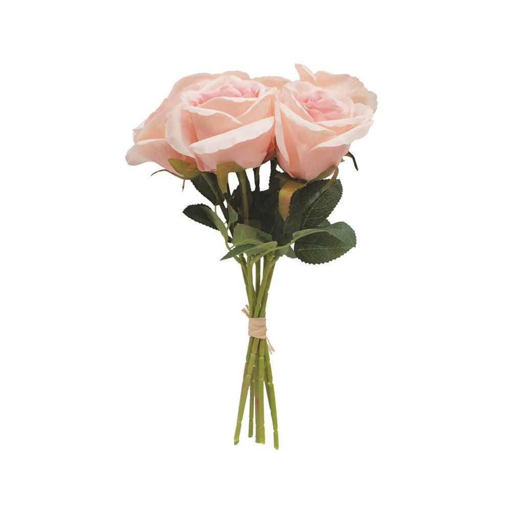 30cm Artificial Rose Posy Bouquet - Pink Silk Flowers for Home Decor, Wedding Centerpieces, Party Arrangements & DIY Crafts