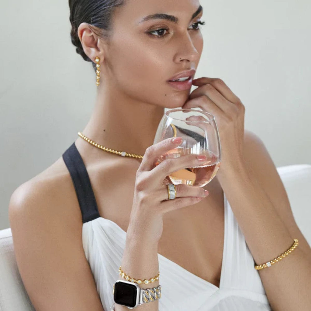 Brighton Meridian Petite Stretch Bracelet for Women - Elegant Adjustable Beaded Jewelry for Everyday Wear, Gifts & Special Occasions