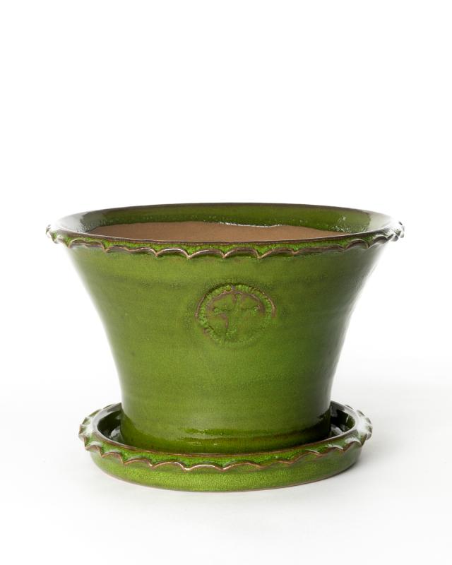 Kruka Sturehof Liljencrantz 20 cm Green Ceramic Flower Pot - Perfect for Indoor Plants, Succulents, and Home Decor