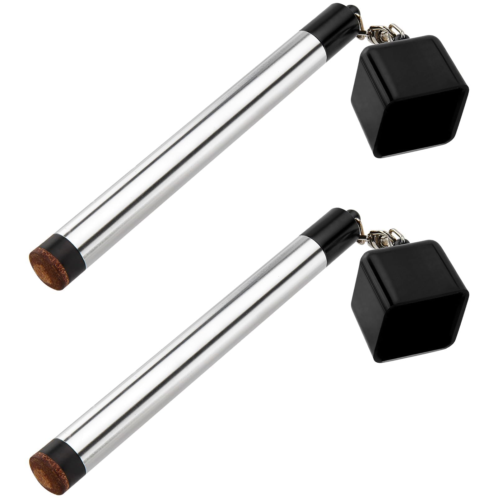 TRINKA 2-Pack Billiard Chalk Holder with Cue Tip Pricker - Portable 2-in-1 Pool Table Accessory for Snooker & Billiards - Perfect for Home Game Rooms, Bars, and Pool Halls