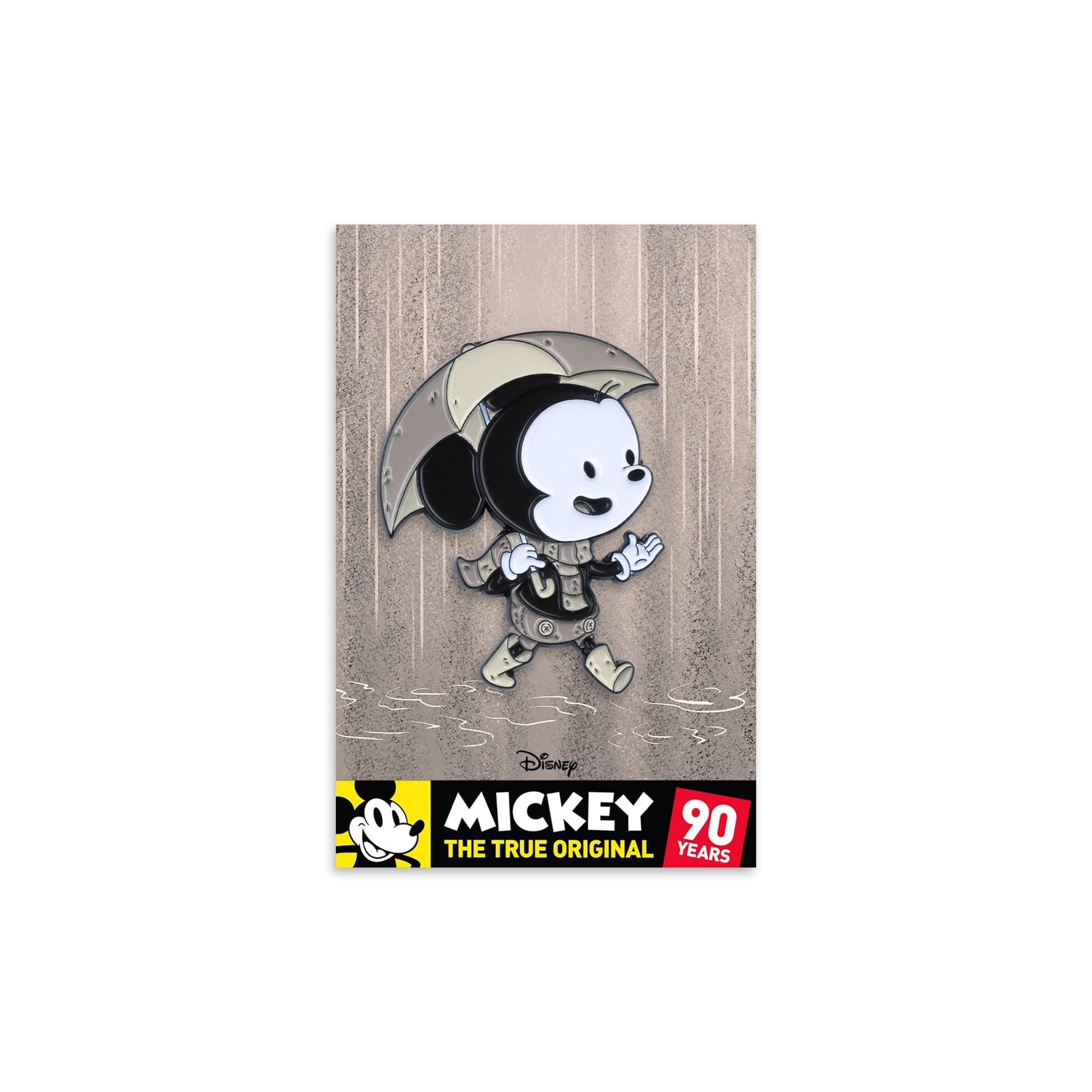 Disney Mickey Mouse Silver Screen Enamel Pin - Collectible Lapel Pin for Disney Fans, Gifts & Fashion Accessories