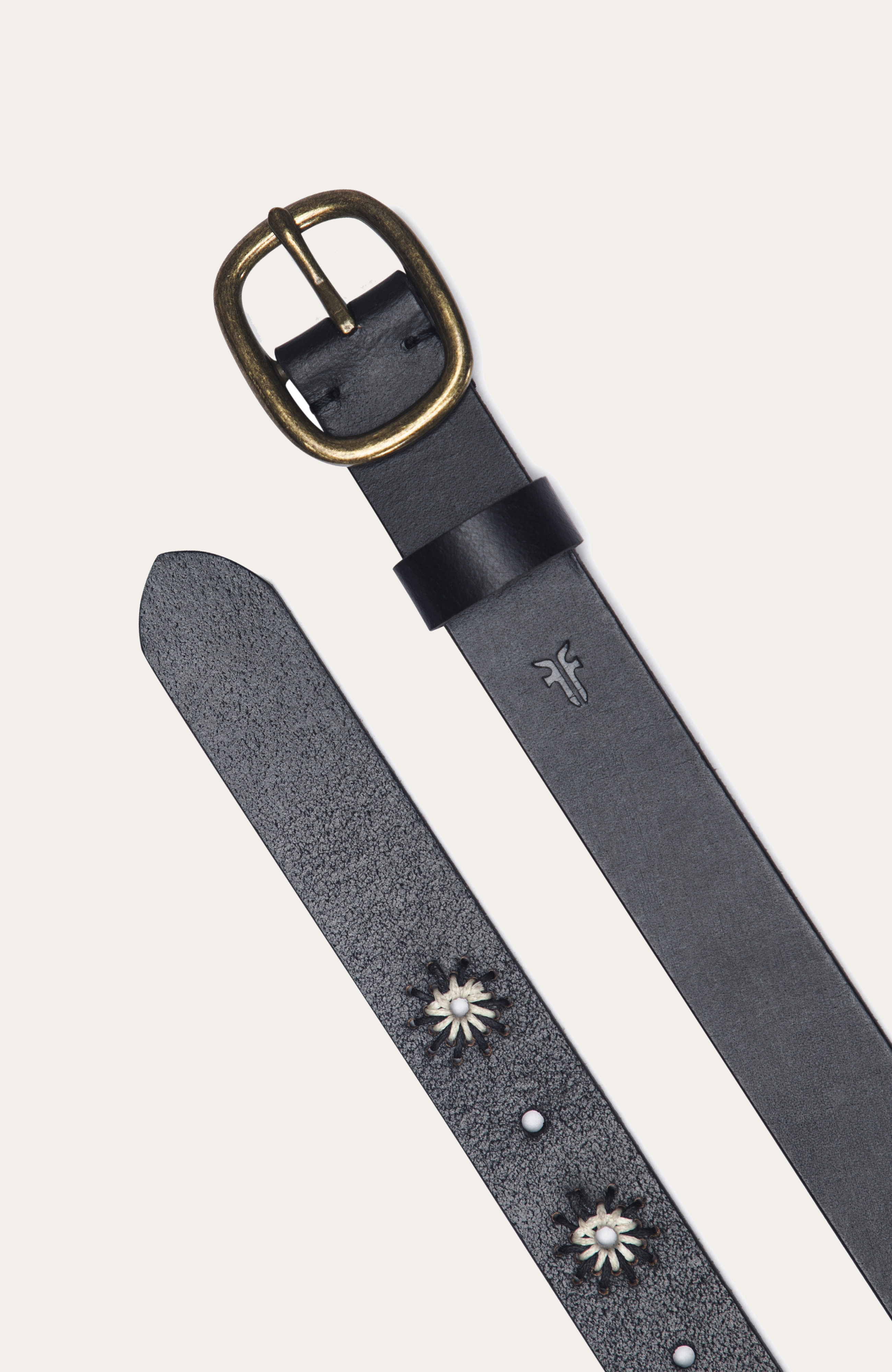 30mm Embroidered Leather Belt with Decorative Holes - Classic Fashion Accessory for Men & Women | Perfect for Casual Wear, Office Outfits, and Special Occasions