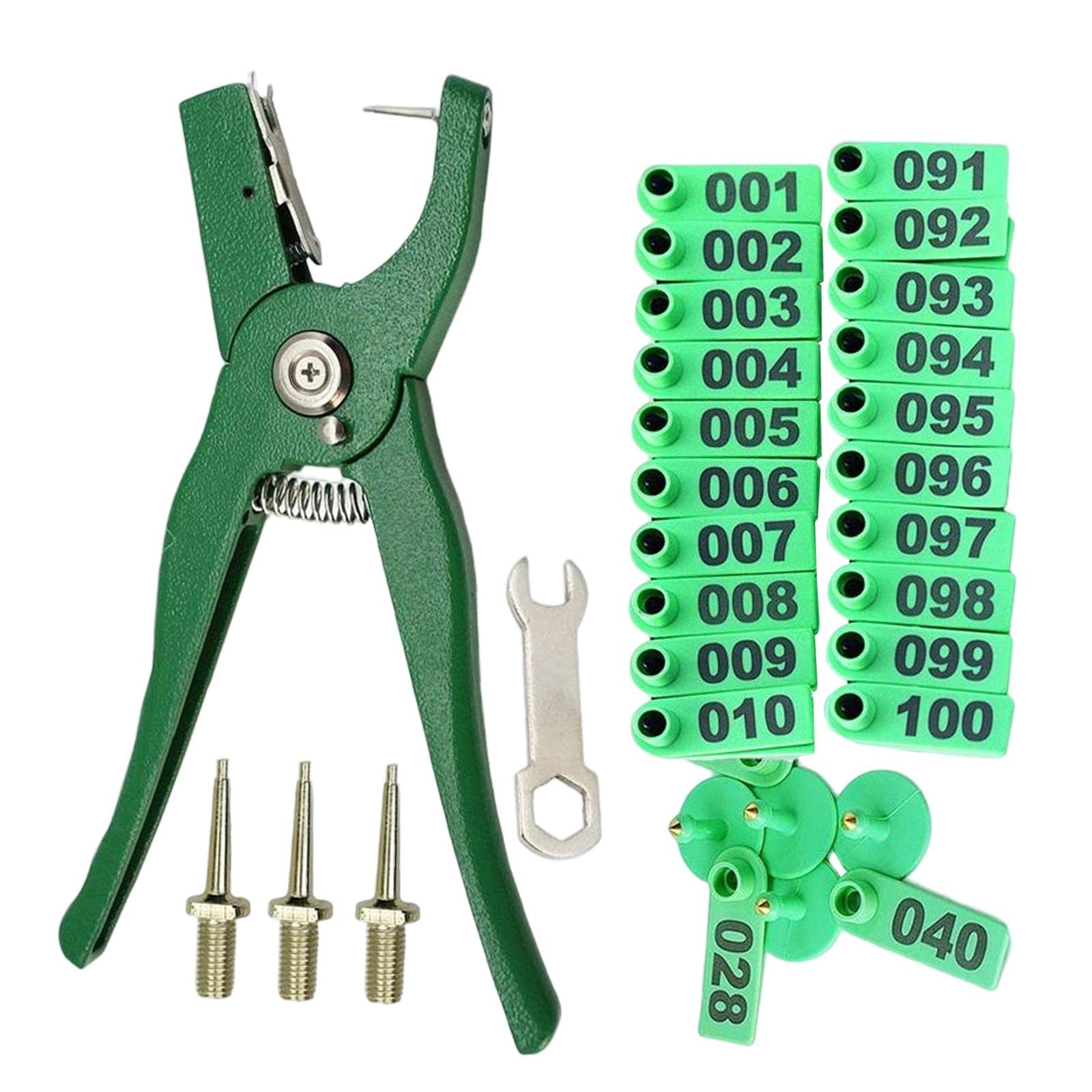 Colcolo Heavy Duty Metal Ear Tag Pliers - Livestock Ear Tag Applicator Tool for Cattle, Sheep, Goats | Durable Farm Equipment for Animal Identification & Tracking