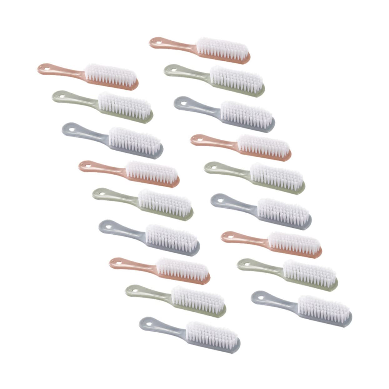 Minkissy 18-Piece Nail Cleaning Brush Set - Bath Tub Scrubber, Tile & Grout Cleaner, Household Cleaning Brushes for Hands, Fingernails & Tough Stains | Perfect for Bathroom, Kitchen & Outdoor Use