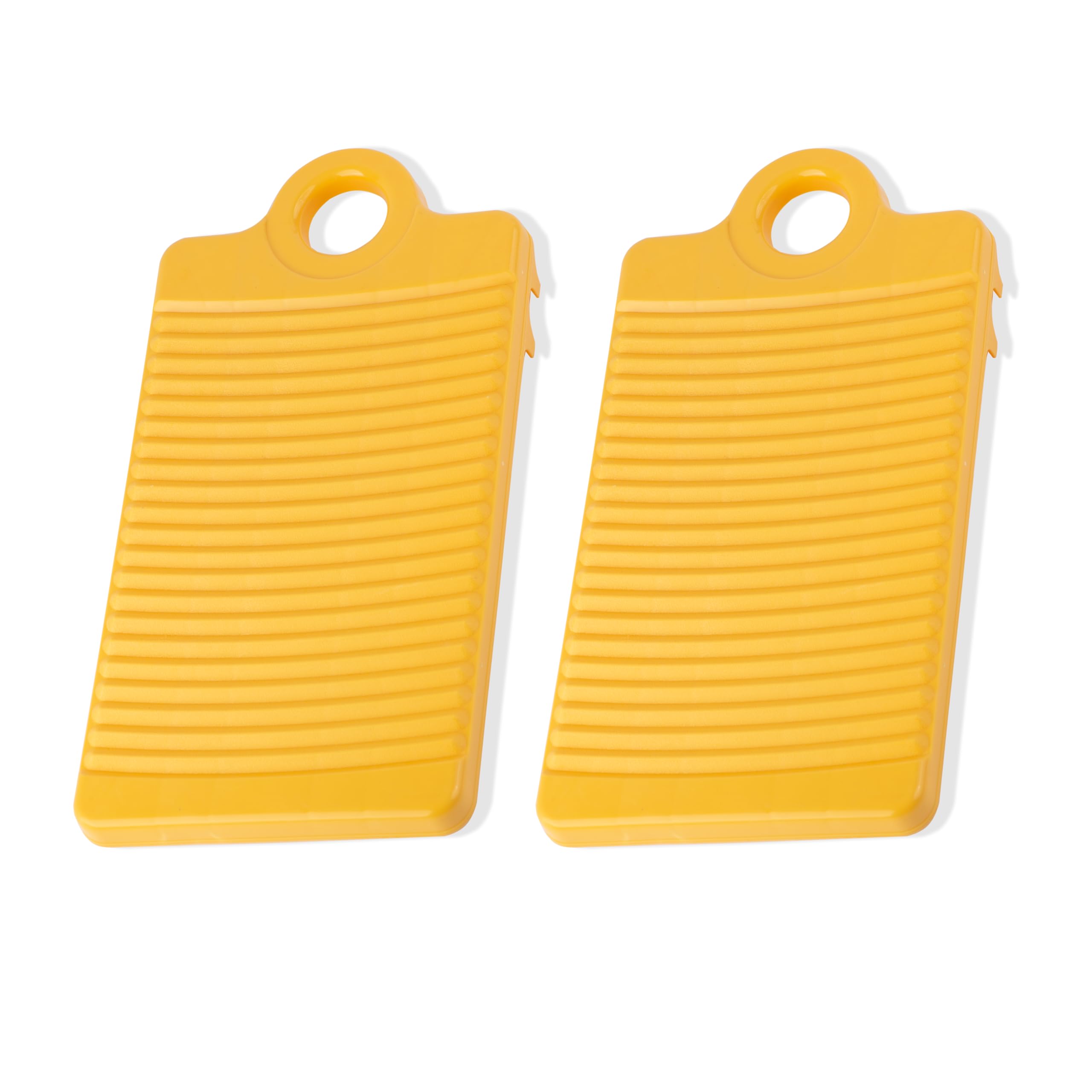 Mini Plastic Washboard for Hand Washing Clothes - Non-Slip Laundry Washboard for Shirts, Socks & Delicates - Compact Travel & Camping Washboard (2 Pack) - Perfect for RV Trips, Dorm Life & Off-Grid Living