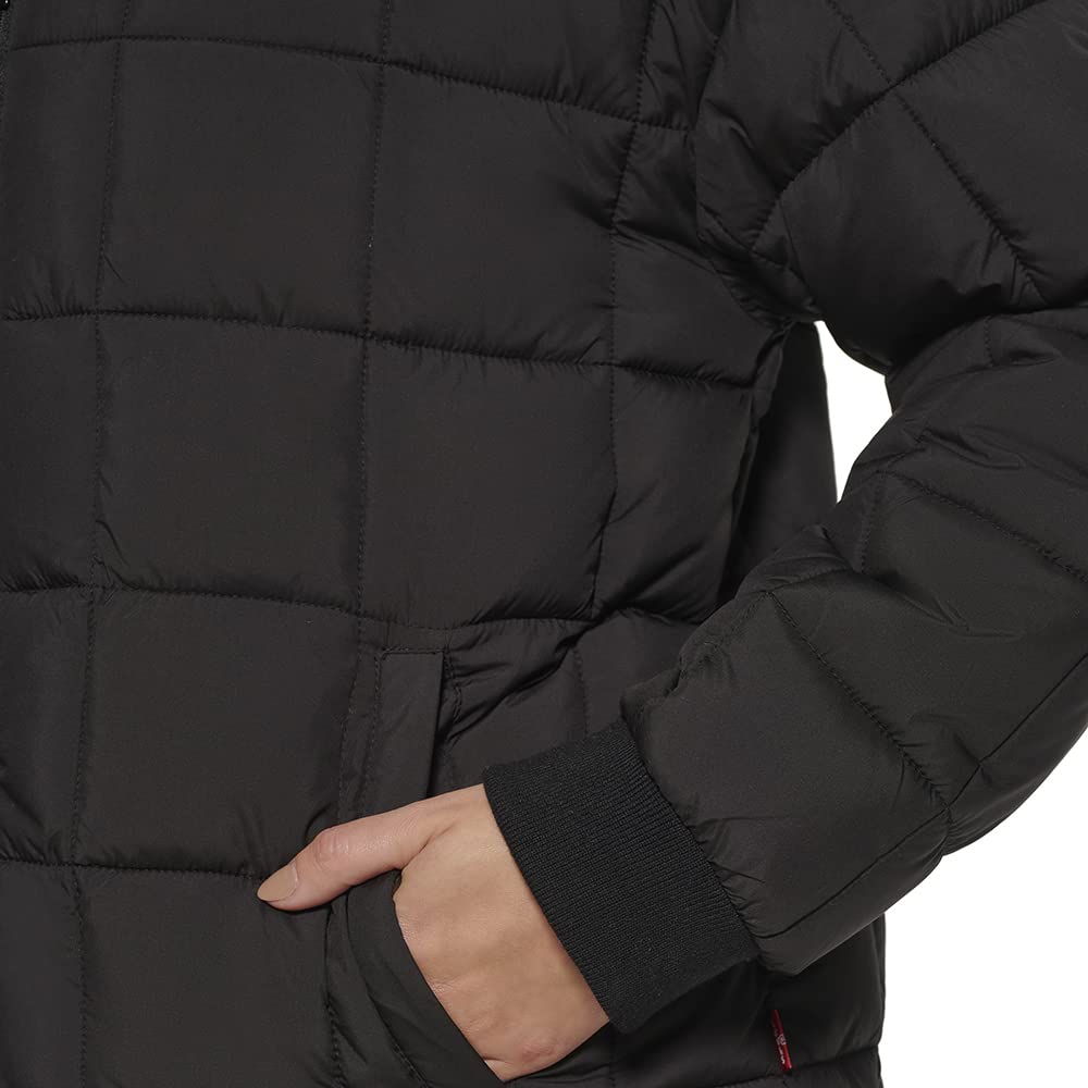 Levi's Women's Box Quilted Puffer Jacket - Lightweight Warm Winter Coat for Outdoor Activities & Casual Wear