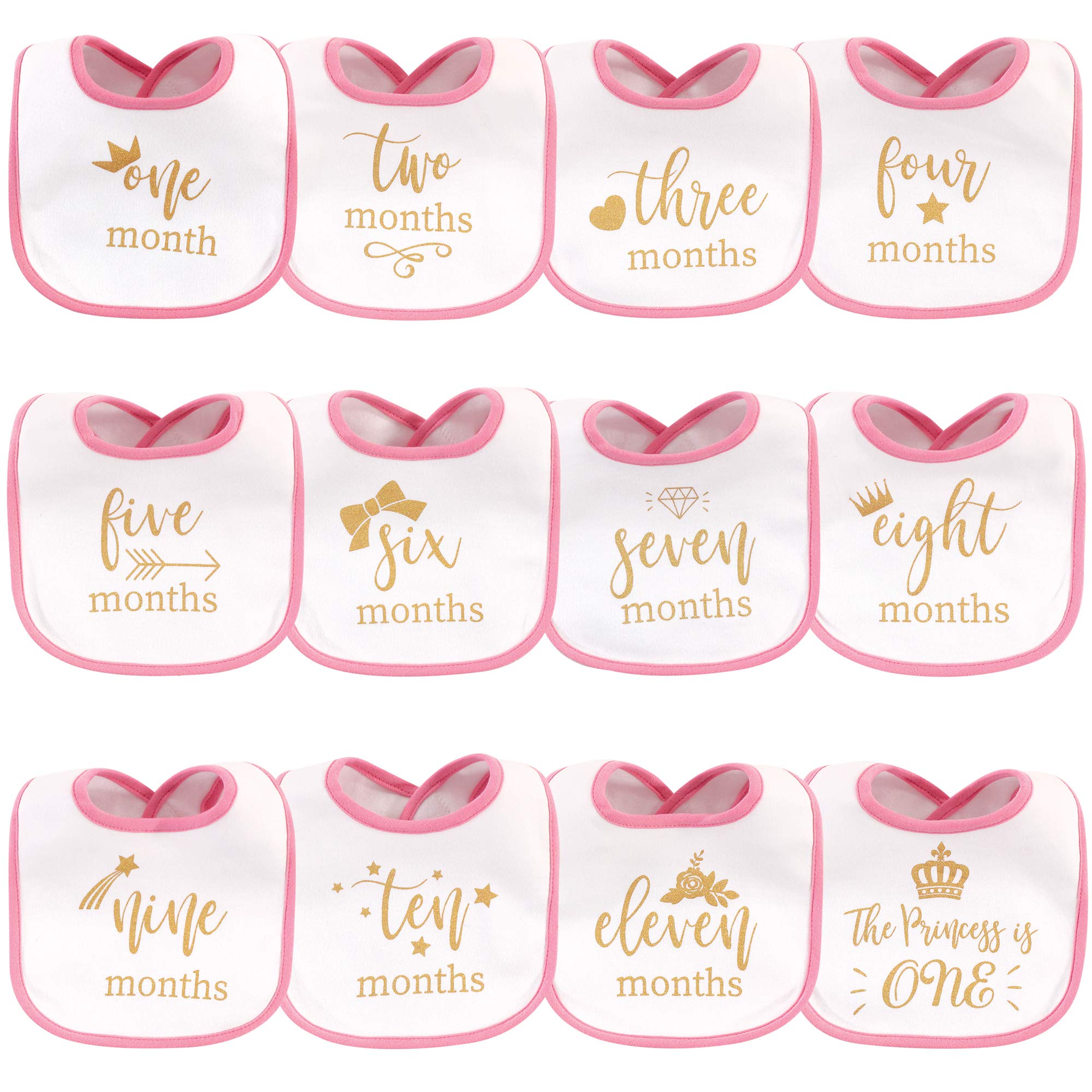 Hudson Baby Cotton Bibs - Soft & Absorbent for Messy Meals - Perfect for Feeding, Drooling & Toddler Mealtime Essentials