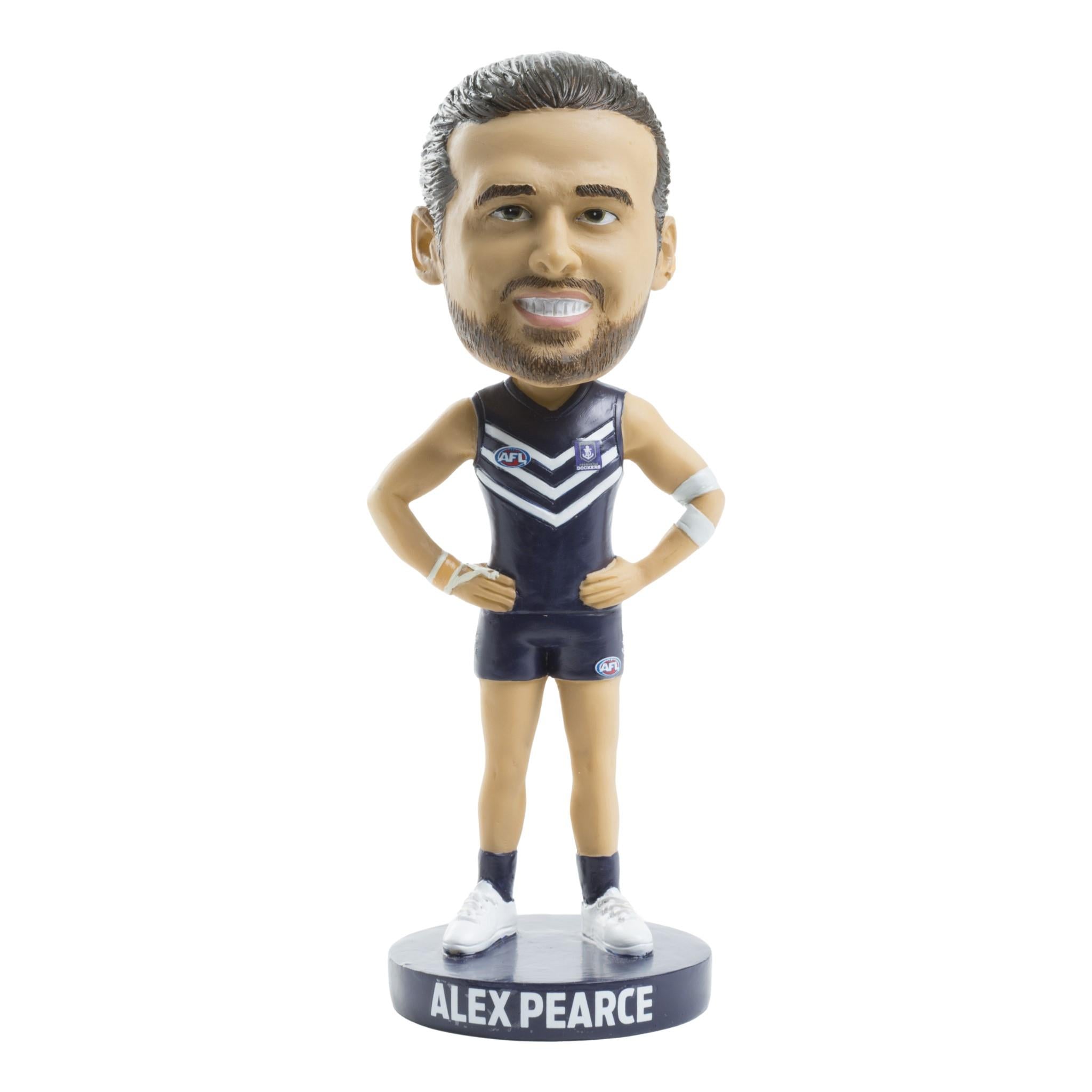 AFL Fremantle Dockers Alex Pearce Bobblehead - Official AFL Collectible Figurine for Fans & Sports Memorabilia Collectors - Perfect for Home Decor, Office Display, and Gifts for AFL Supporters